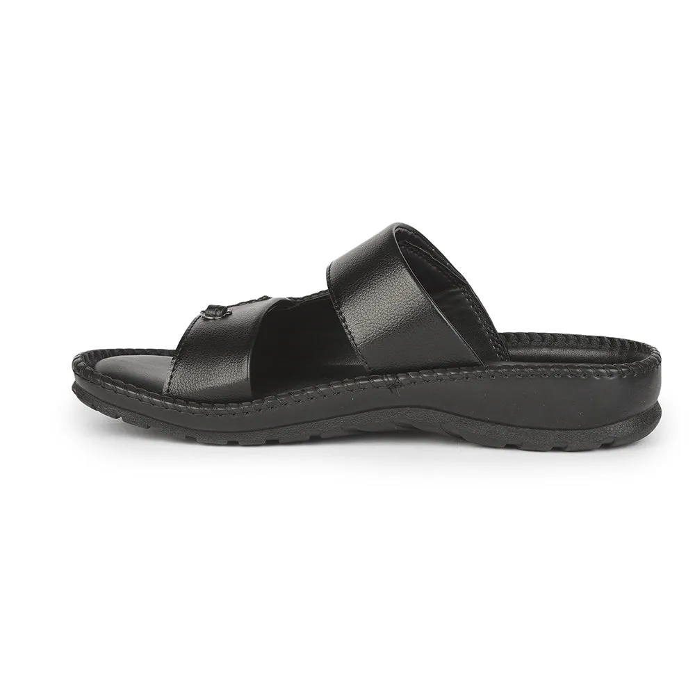 Chaussons décontractés Coolers (Noir) pour hommes AVN-21 par Liberty
