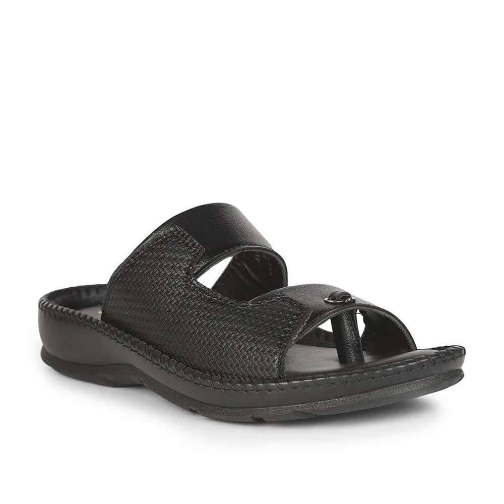 Chaussons décontractés Coolers (Noir) pour hommes AVN-21 par Liberty
