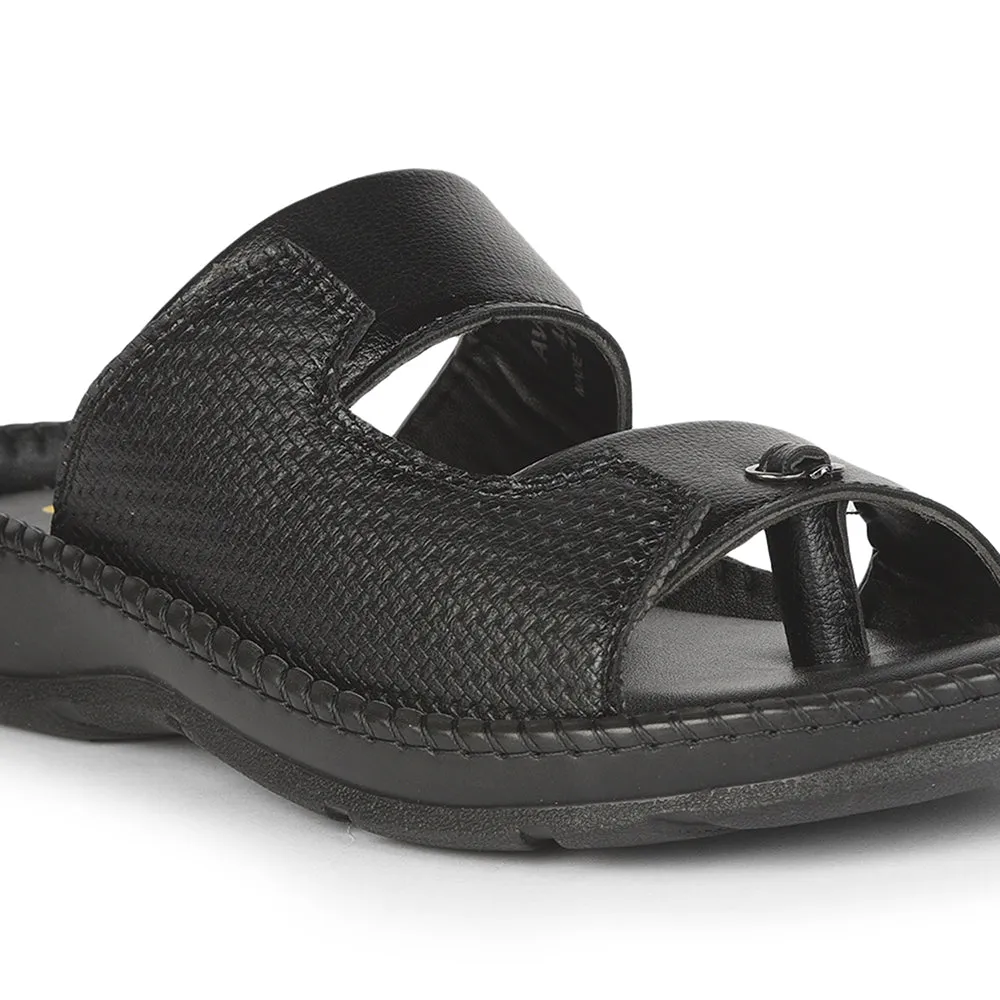 Chaussons décontractés Coolers (Noir) pour hommes AVN-21 par Liberty