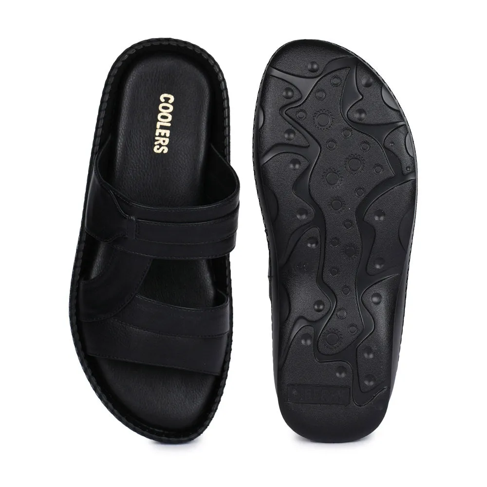 Chaussons décontractés Coolers (Noir) pour hommes K2-01 par Liberty