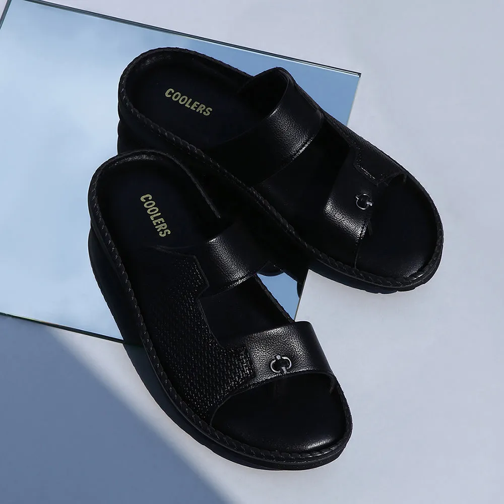 Chaussons décontractés Coolers (Noir) pour hommes K2-01 par Liberty