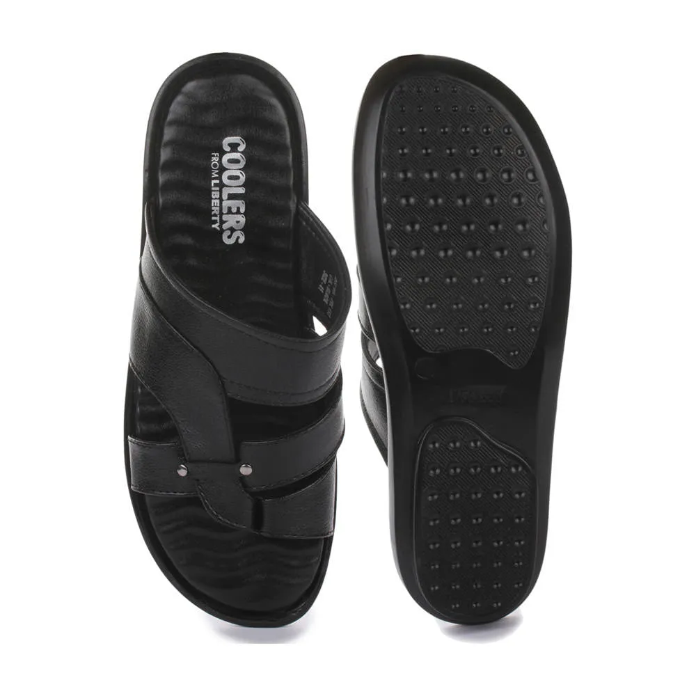 Chaussons décontractés noirs pour hommes TRL-113 par Liberty