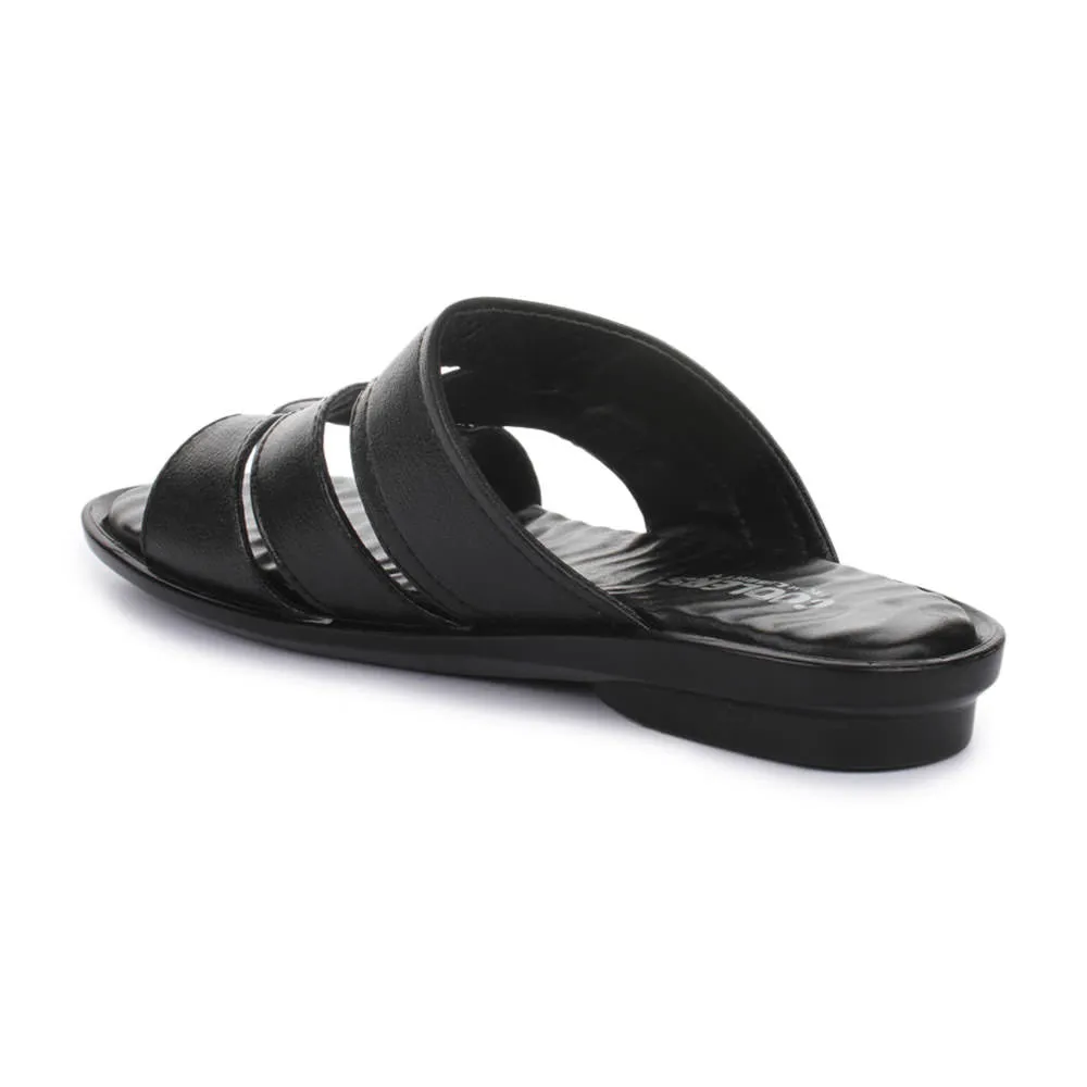 Chaussons décontractés noirs pour hommes TRL-113 par Liberty