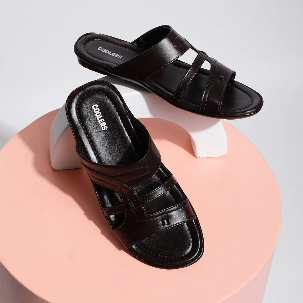 Chaussons Décontractés Marron Pour Hommes COOL99-1 Par Liberty