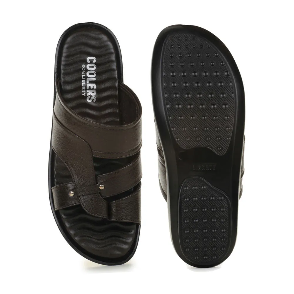 Chaussons décontractés marron pour hommes TRL-113 par Liberty
