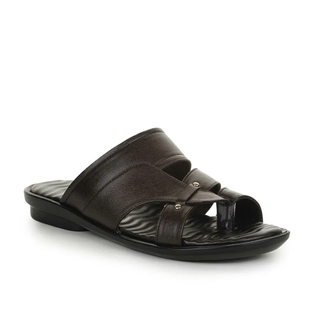 Chaussons décontractés marron pour hommes TRL-113 par Liberty