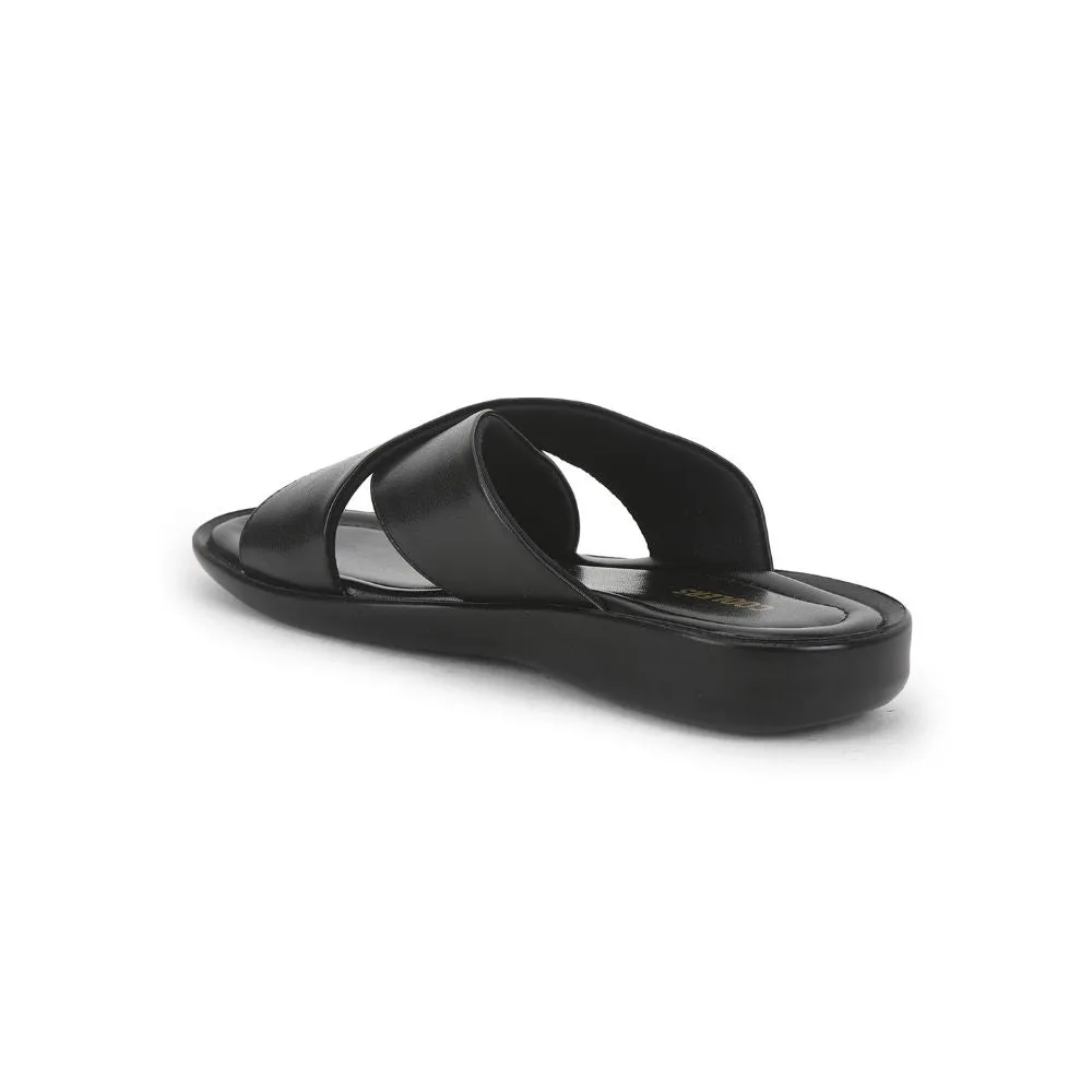 Chaussons décontractés Coolers pour hommes (Noir) CROSS-1E par Liberty