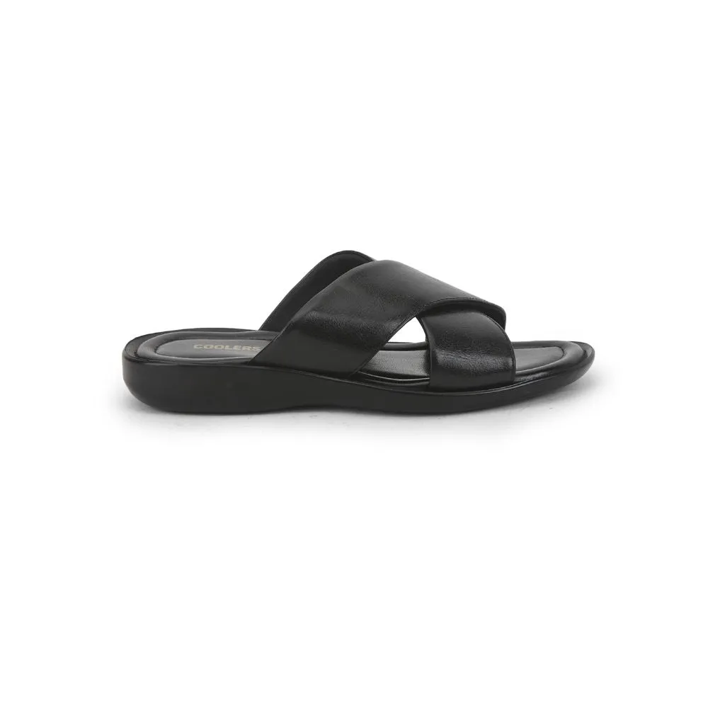 Chaussons décontractés Coolers pour hommes (Noir) CROSS-1E par Liberty