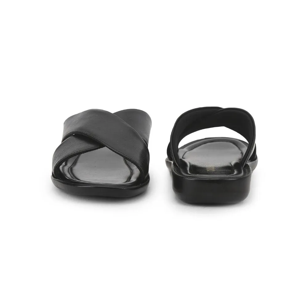 Chaussons décontractés Coolers pour hommes (Noir) CROSS-1E par Liberty