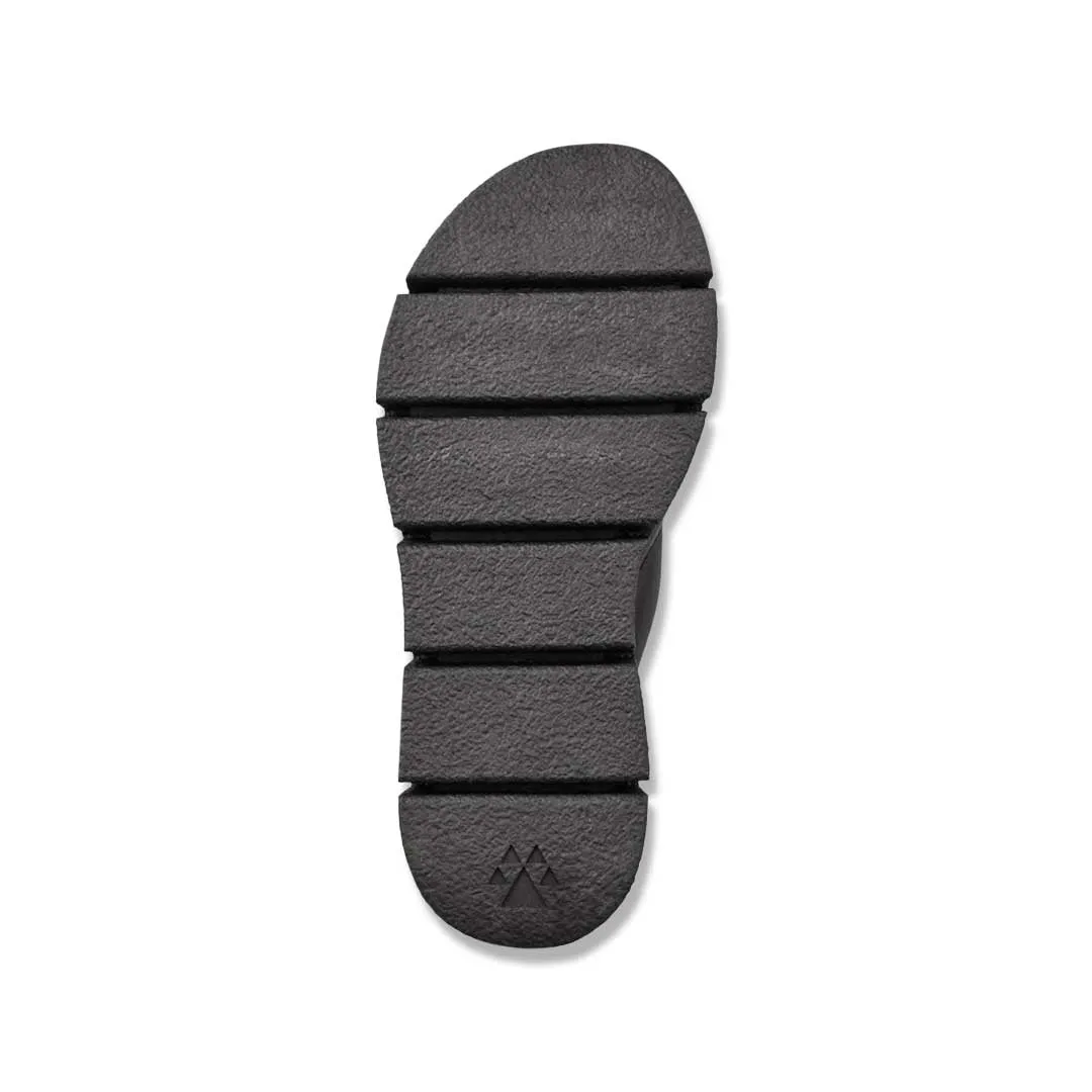 Cougar - Sandales compensées à lanières en cuir Luxmotion pour femmes (ABBA-BLK)