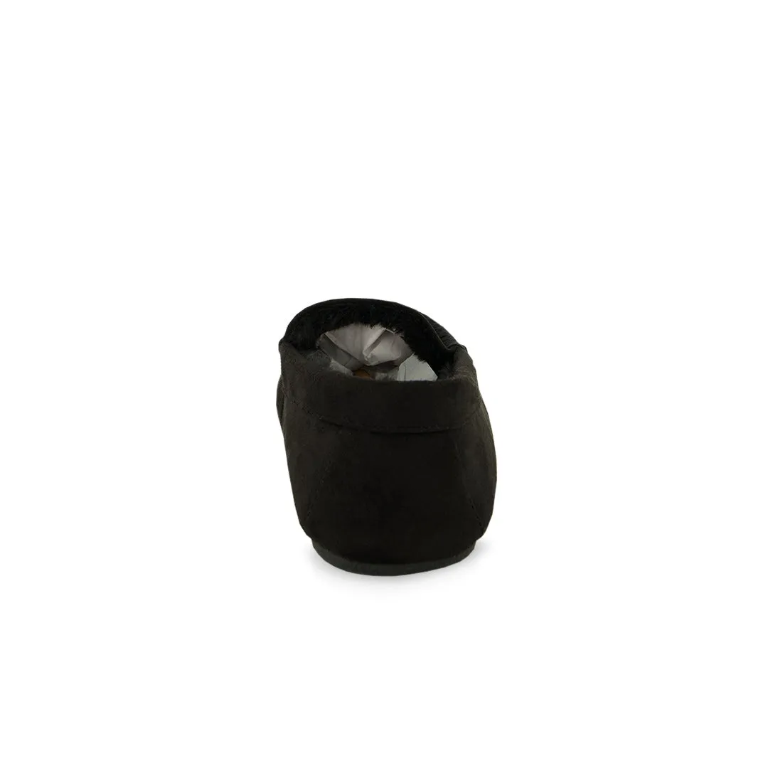 Dakota Fleece - Pantoufles à mémoire de forme pour femme (SLF5976ADF BLK)