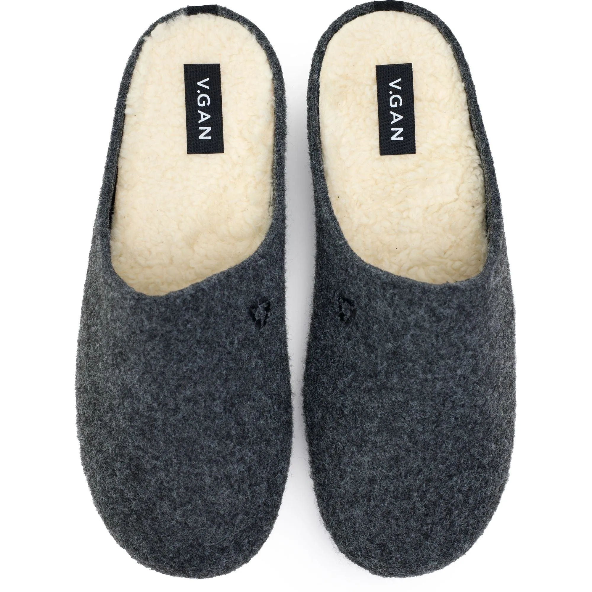 Mules Végétaliennes pour Femmes Date | Gris Foncé