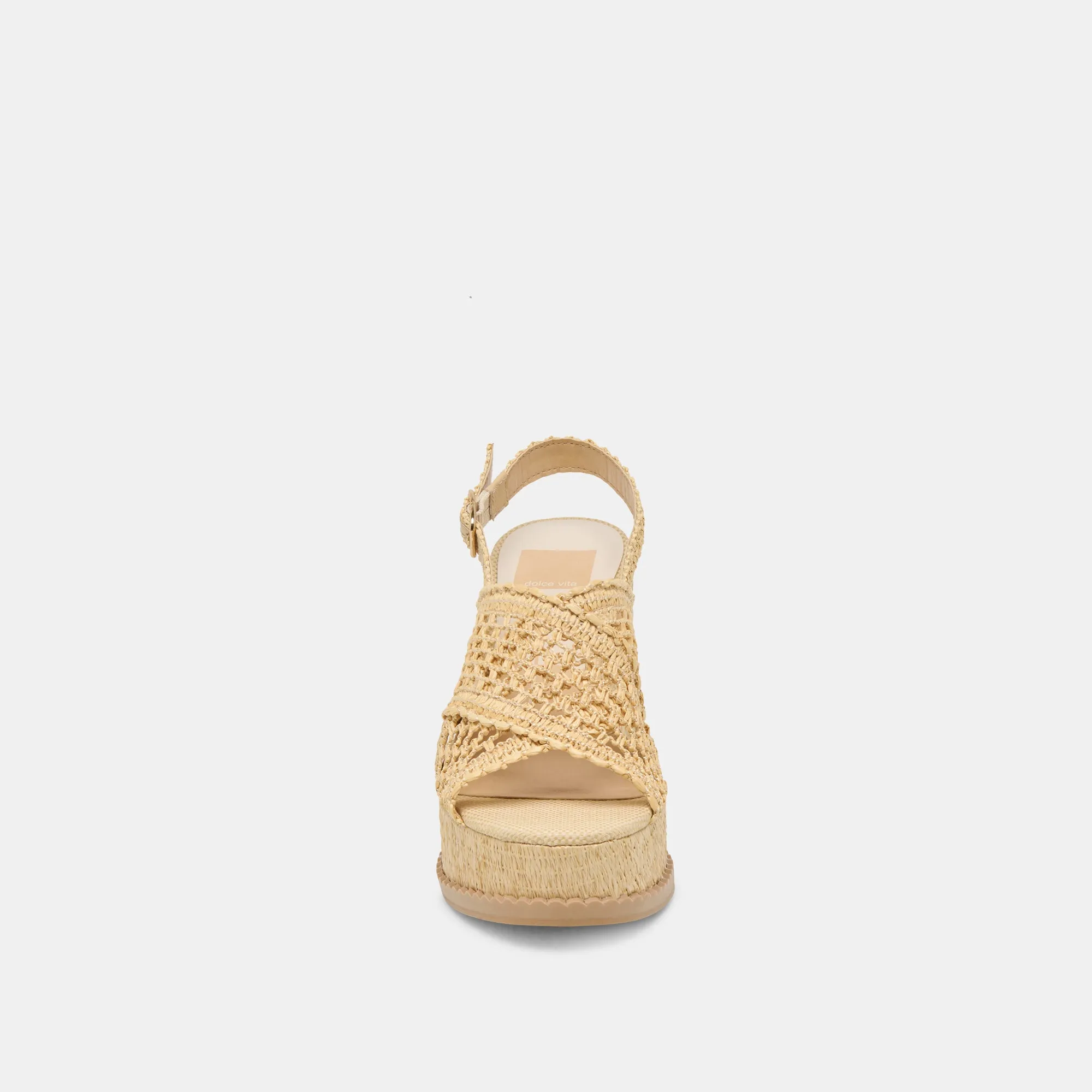 DEXLER WEDGES LT NATURAL TISSÉ RAFFIA