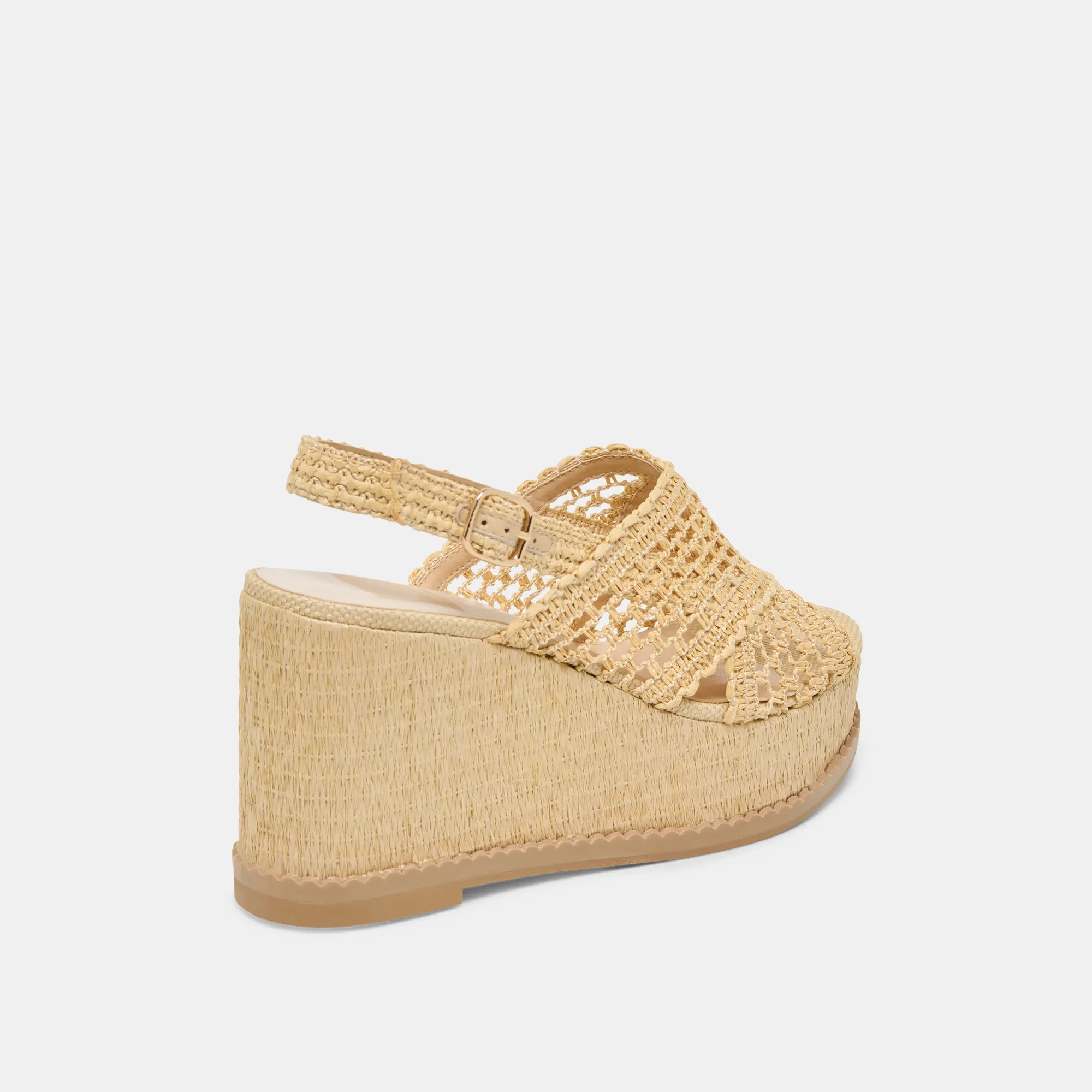 DEXLER WEDGES LT NATURAL TISSÉ RAFFIA