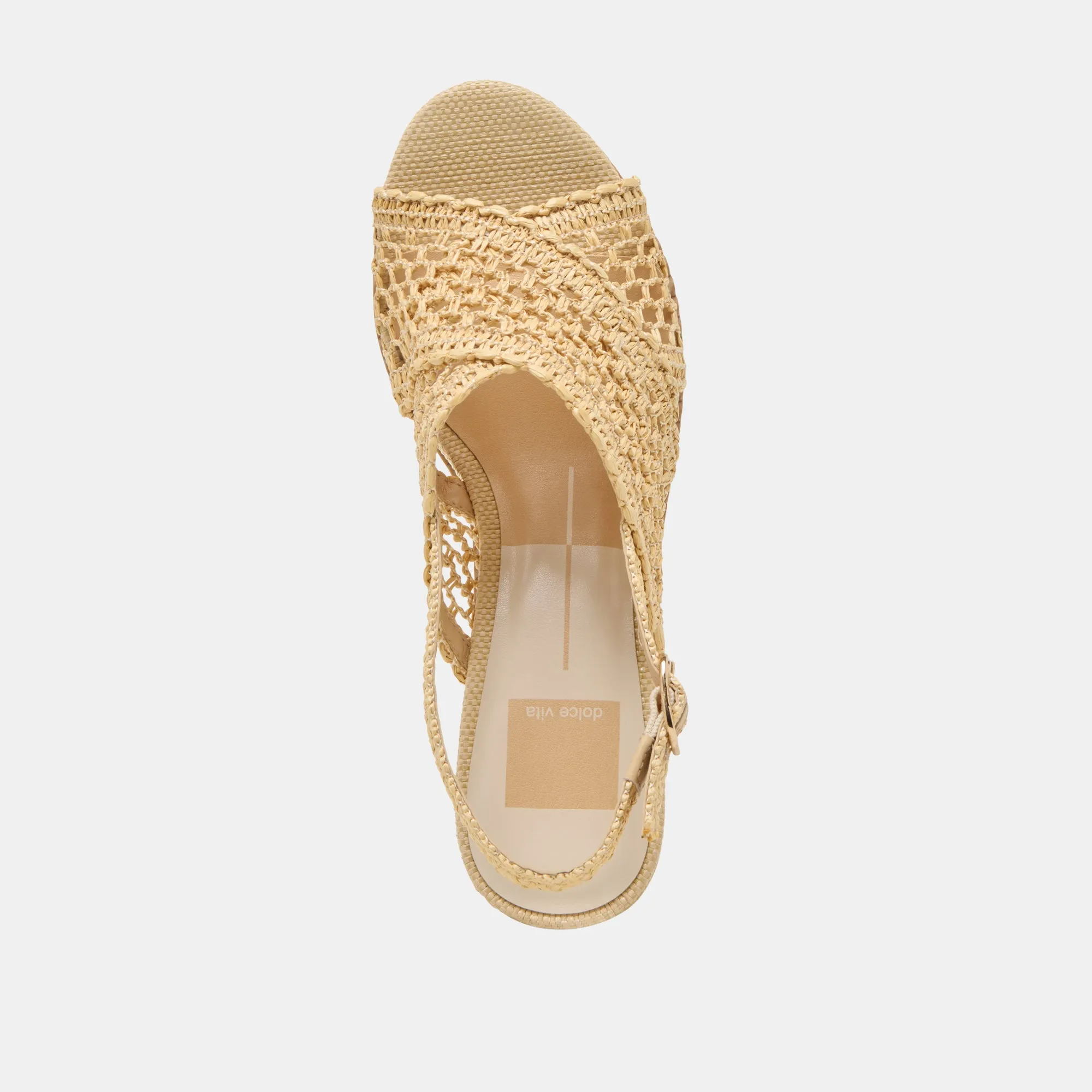 DEXLER WEDGES LT NATURAL TISSÉ RAFFIA