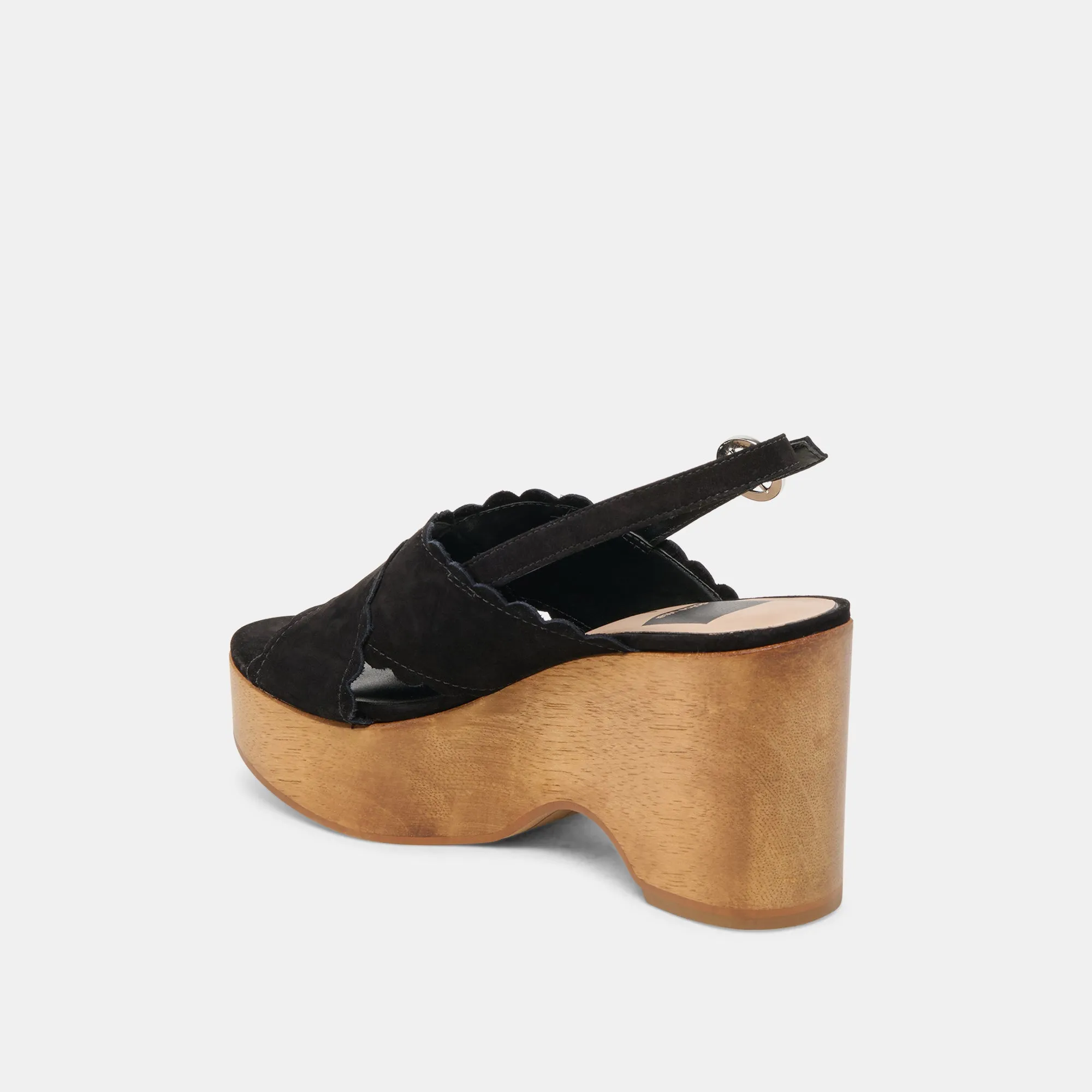 DILION WEDGES NUBUCK NOIR