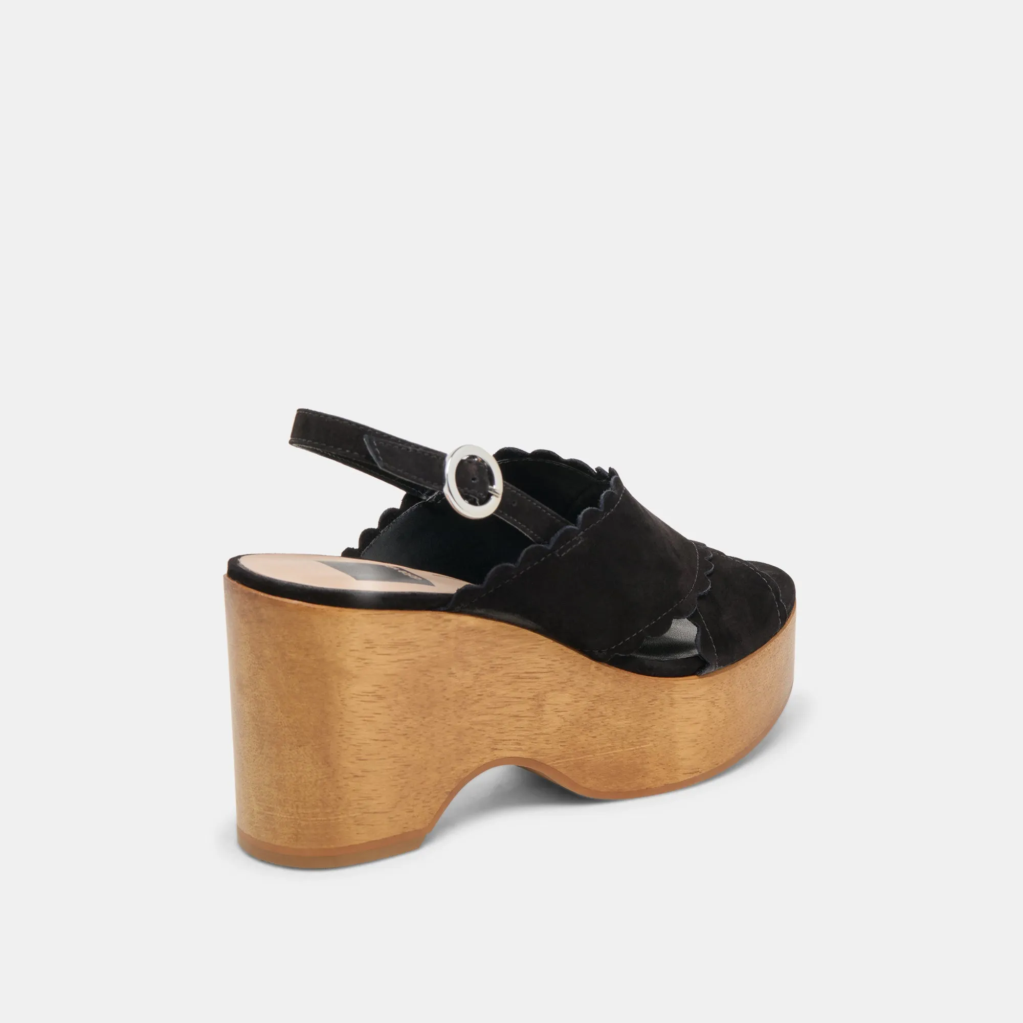 DILION WEDGES NUBUCK NOIR
