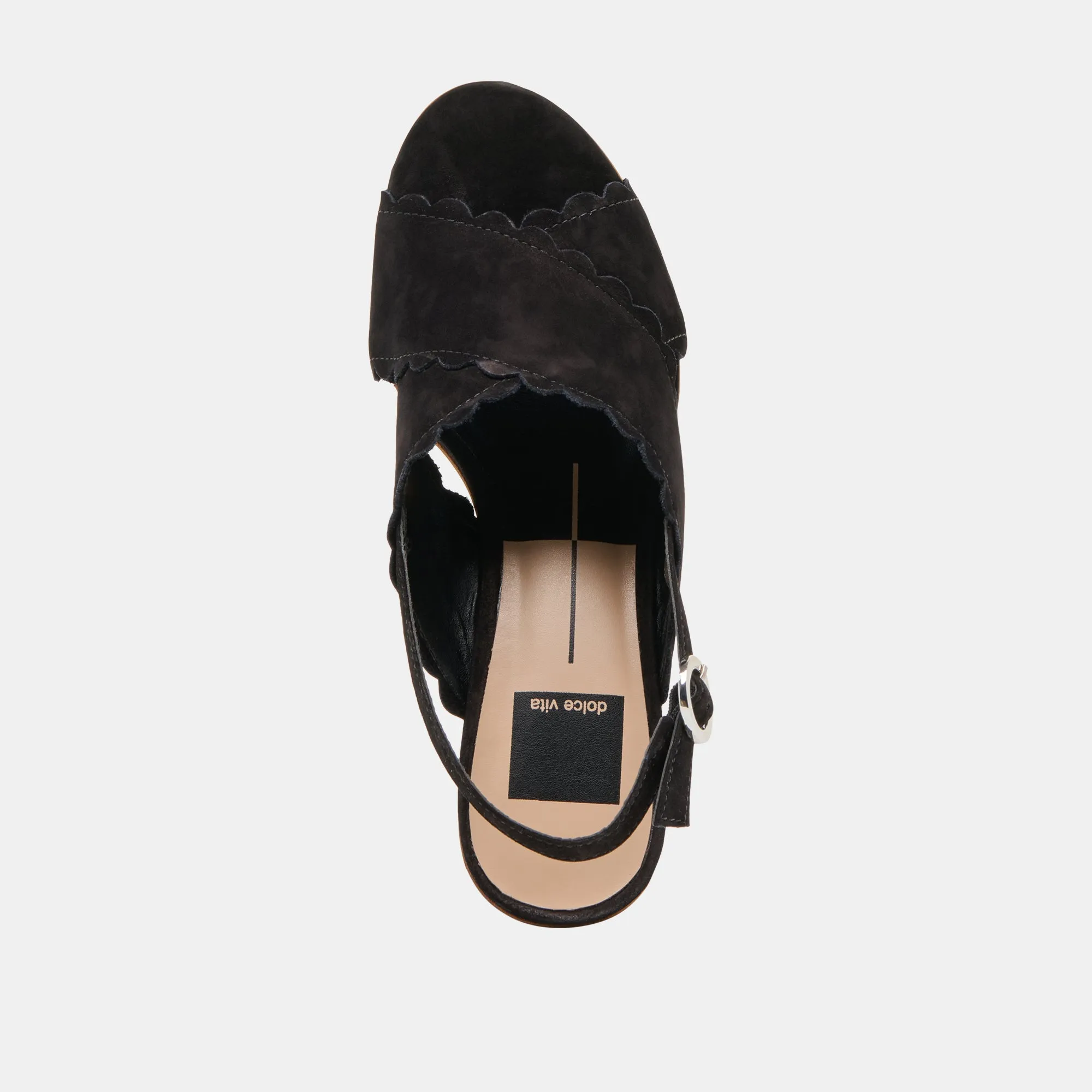 DILION WEDGES NUBUCK NOIR