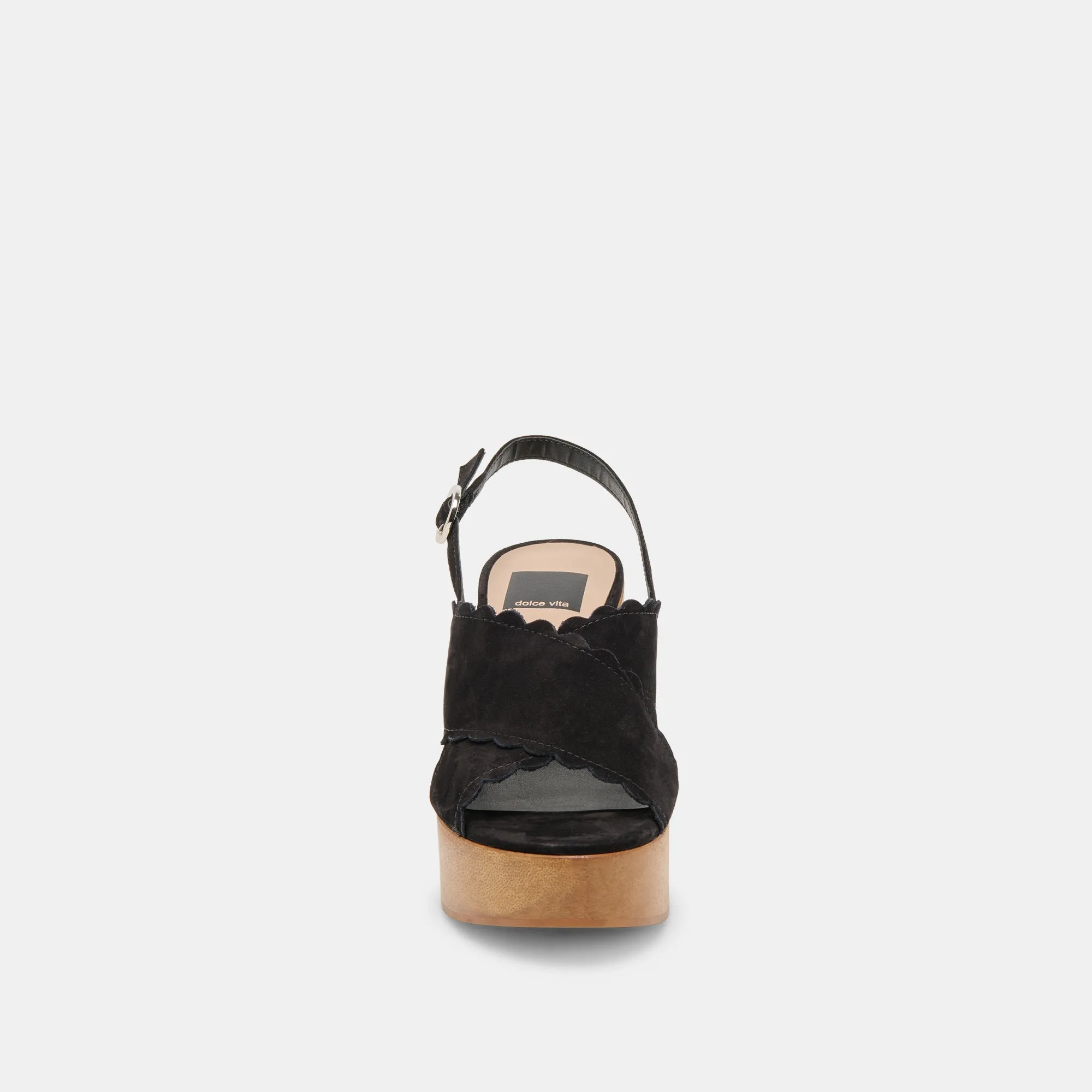 DILION WEDGES NUBUCK NOIR