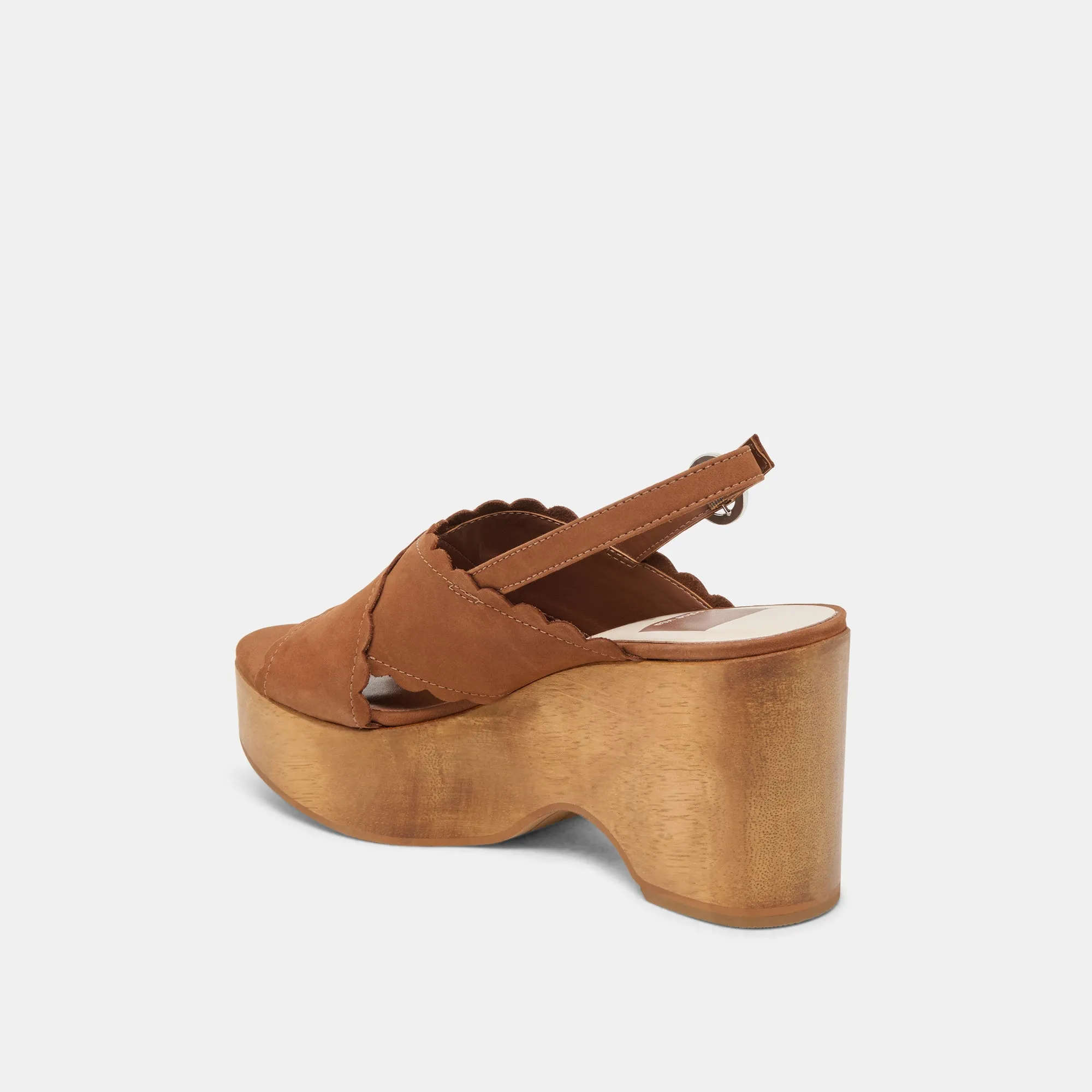 DILION WEDGES CUIR NUBUCK SIÈGE FONCÉ