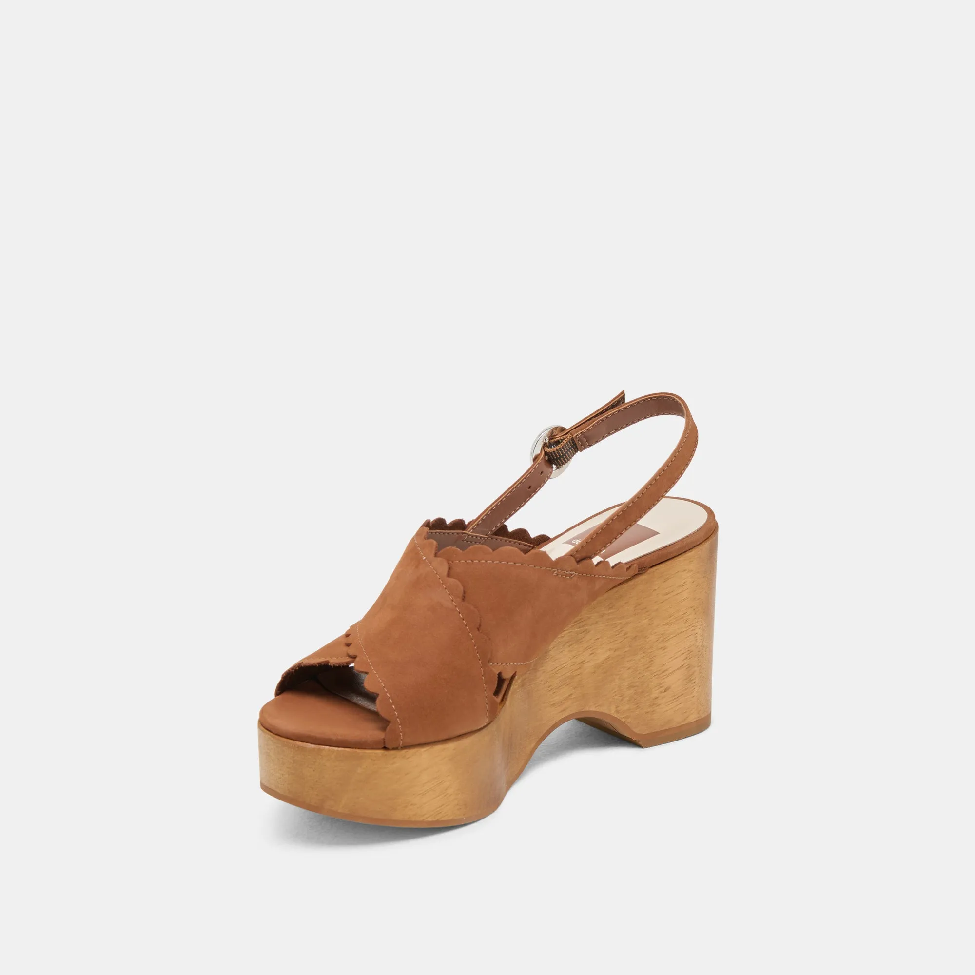 DILION WEDGES CUIR NUBUCK SIÈGE FONCÉ