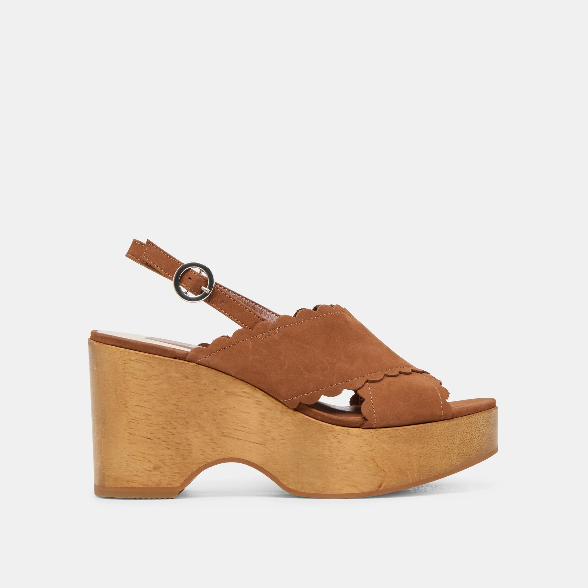 DILION WEDGES CUIR NUBUCK SIÈGE FONCÉ