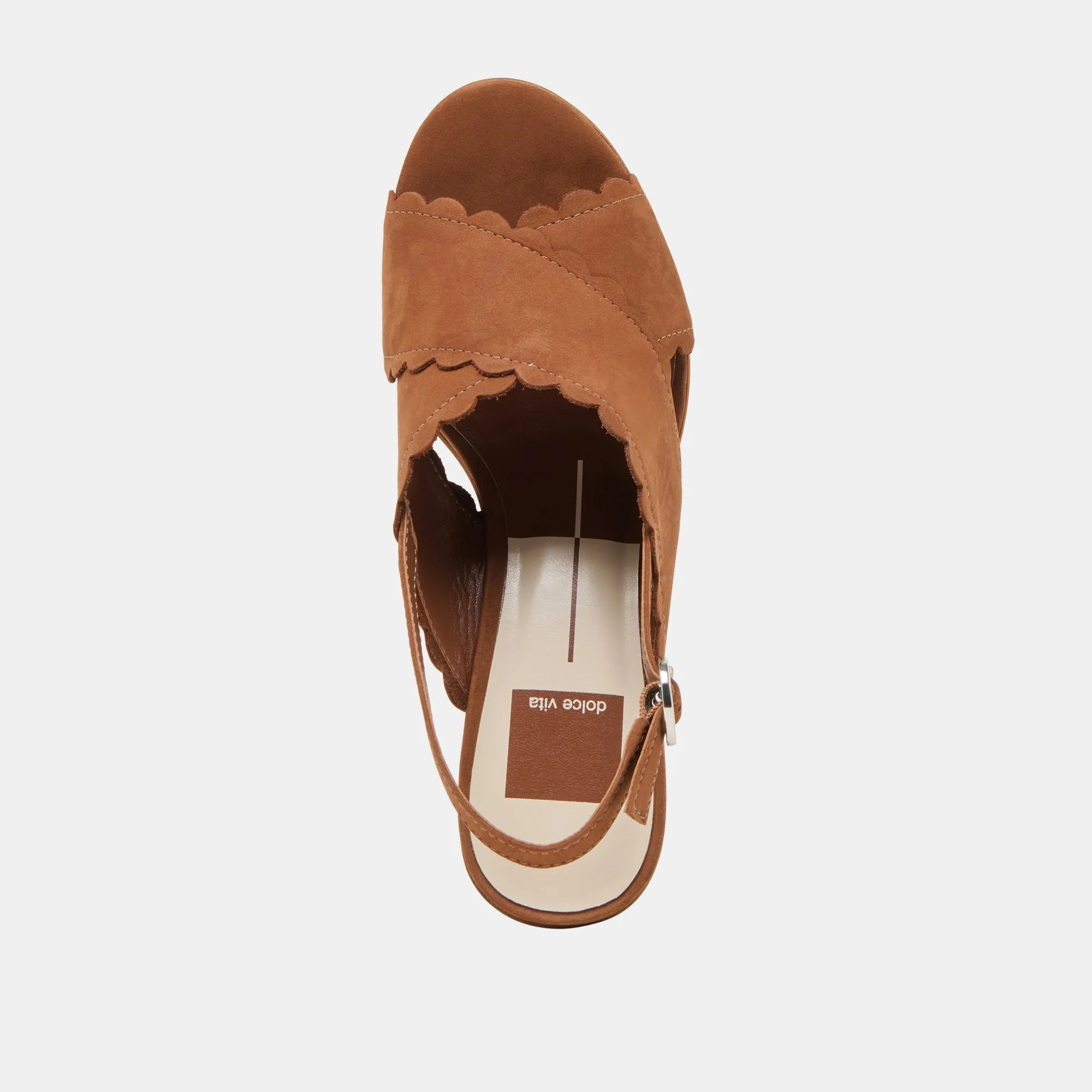 DILION WEDGES CUIR NUBUCK SIÈGE FONCÉ