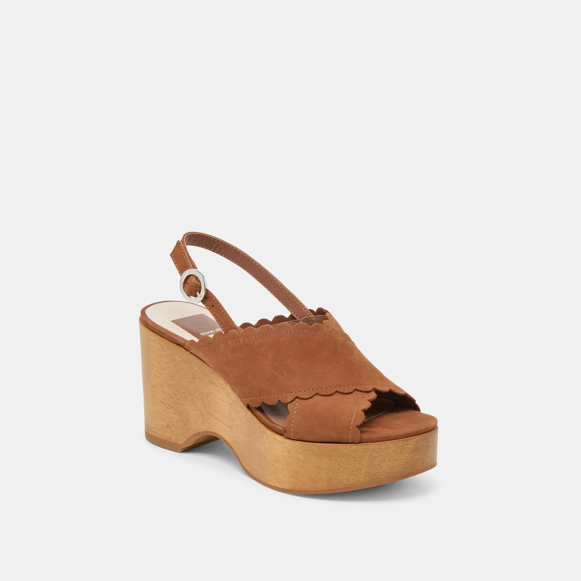 DILION WEDGES CUIR NUBUCK SIÈGE FONCÉ
