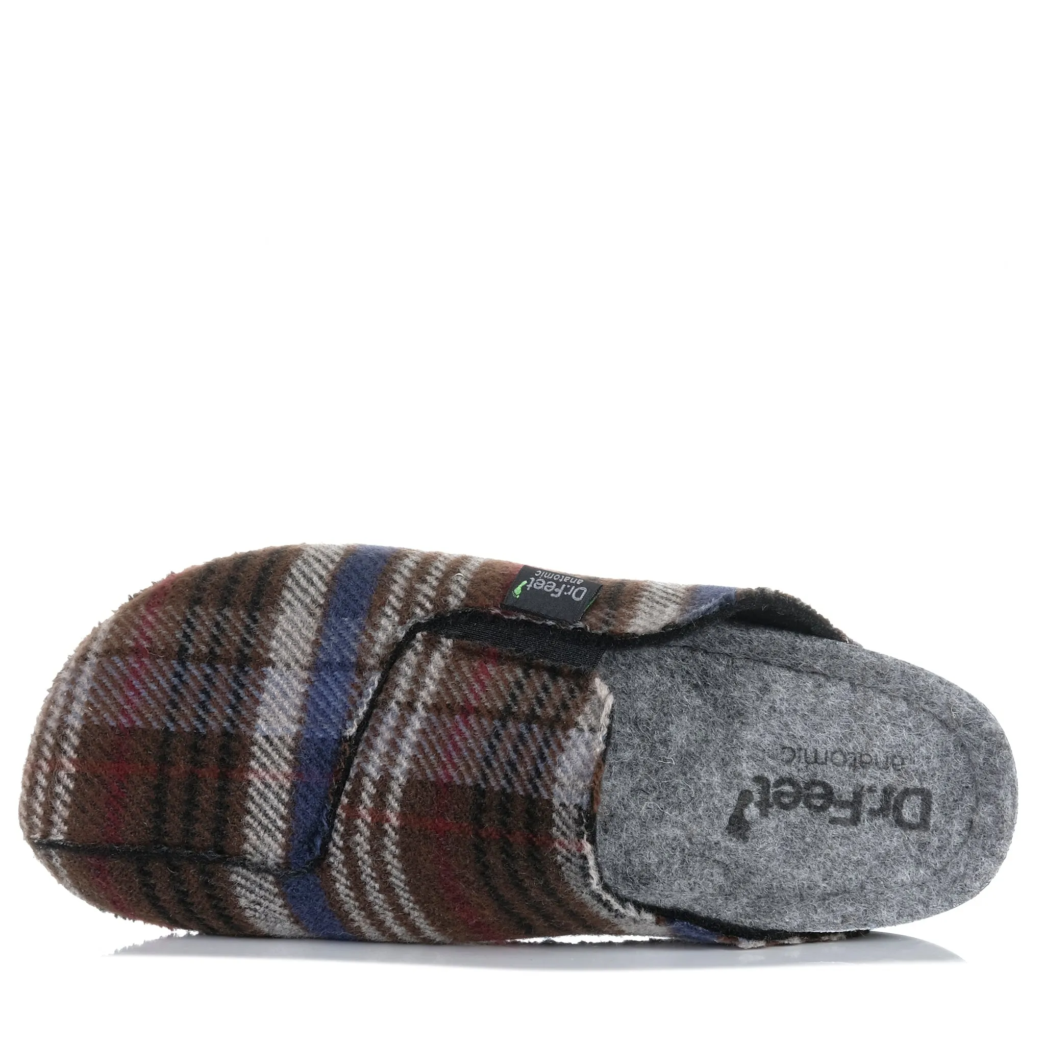 Dr Feet Heath Tartan Bleu