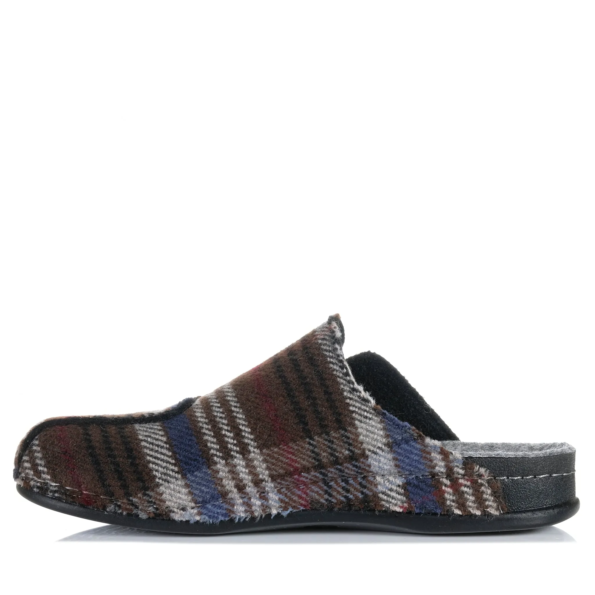 Dr Feet Heath Tartan Bleu