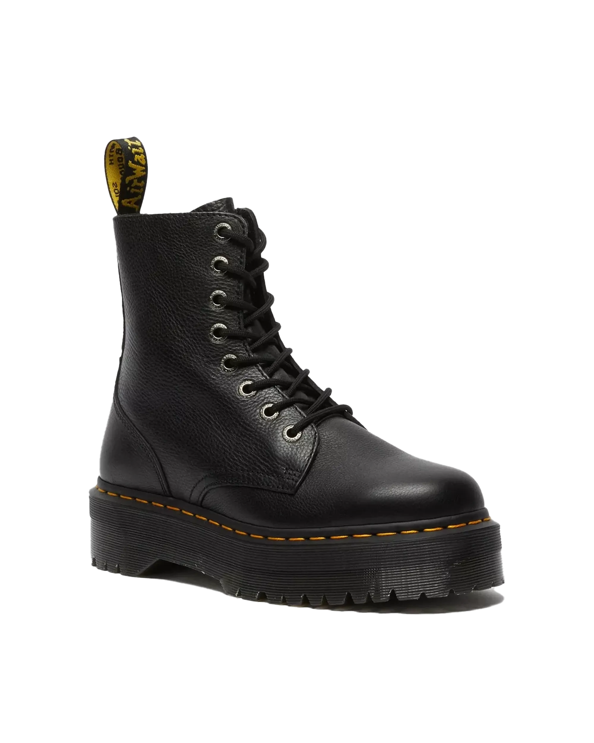 Dr Martens Chaussures Jadon III Bottes à Plateforme en Cuir Pisa Noir