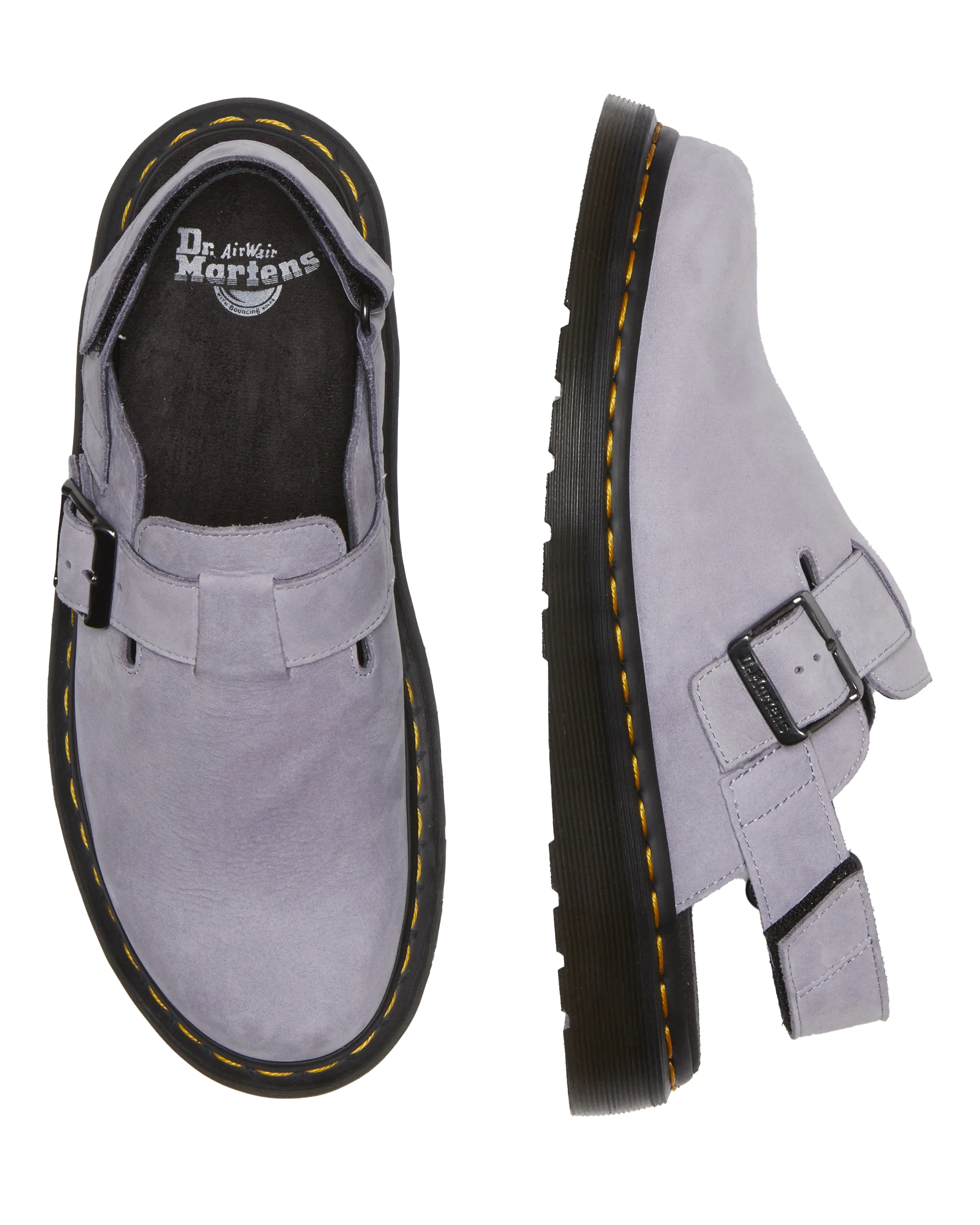 Dr Martens Jorge II Mules Douces Beurrées en Lavande Givrée