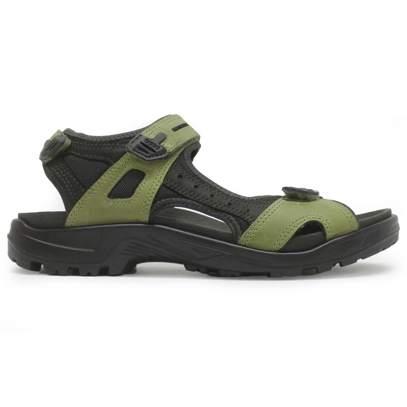 Ecco Offroad Sandales décontractées pour hommes en cuir nubuck huilé chaussures Ecco