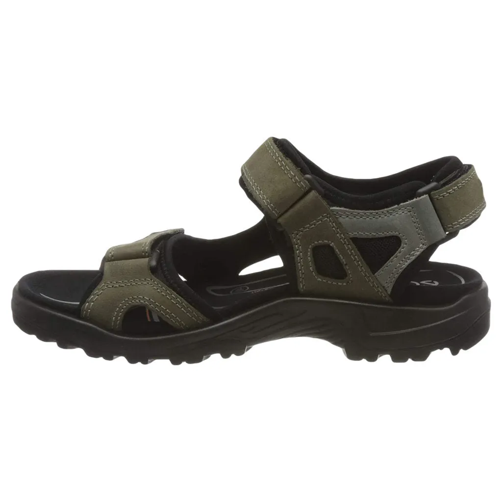 Ecco Offroad Sandales décontractées pour hommes en cuir nubuck huilé chaussures Ecco