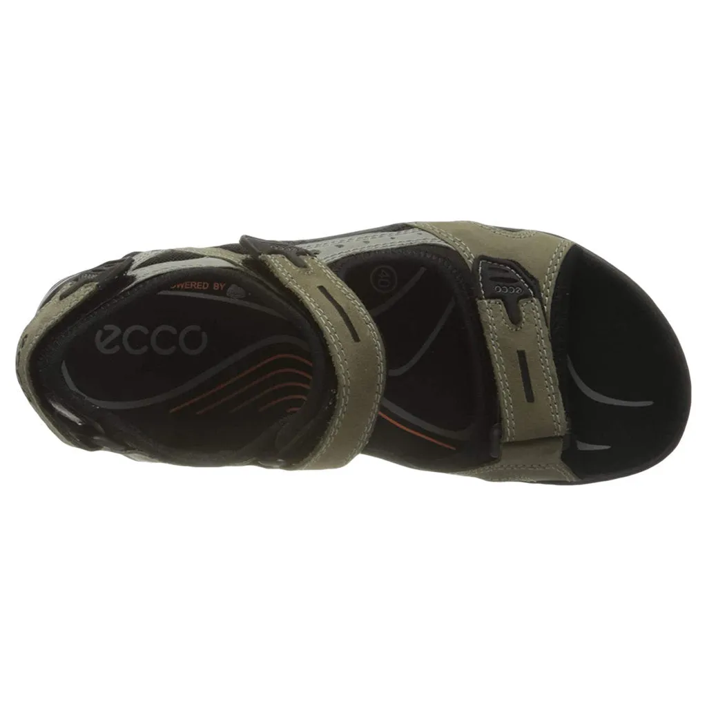 Ecco Offroad Sandales décontractées pour hommes en cuir nubuck huilé chaussures Ecco