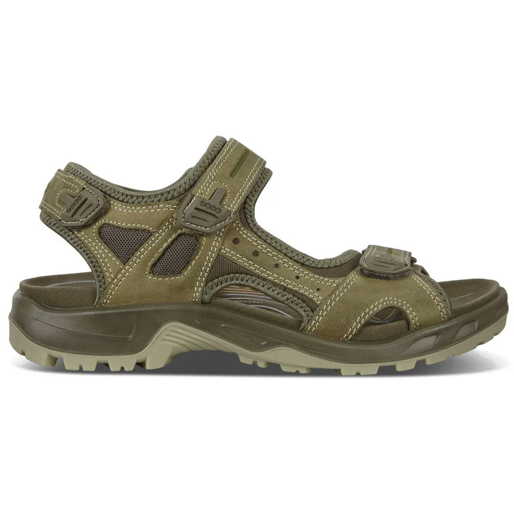 Ecco Offroad Sandales décontractées pour hommes en cuir nubuck huilé chaussures Ecco