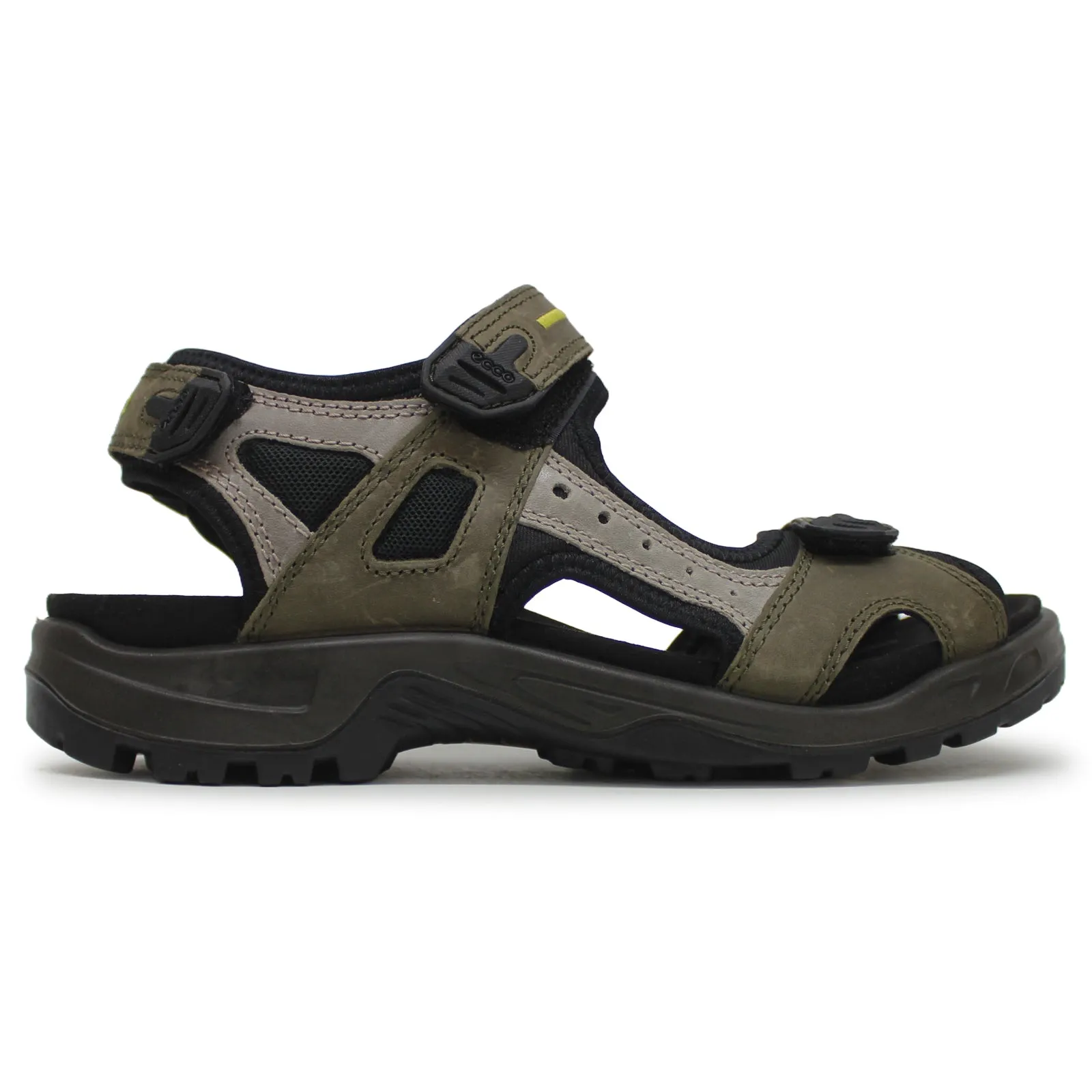 Ecco Offroad Sandales décontractées pour hommes en cuir nubuck huilé chaussures Ecco