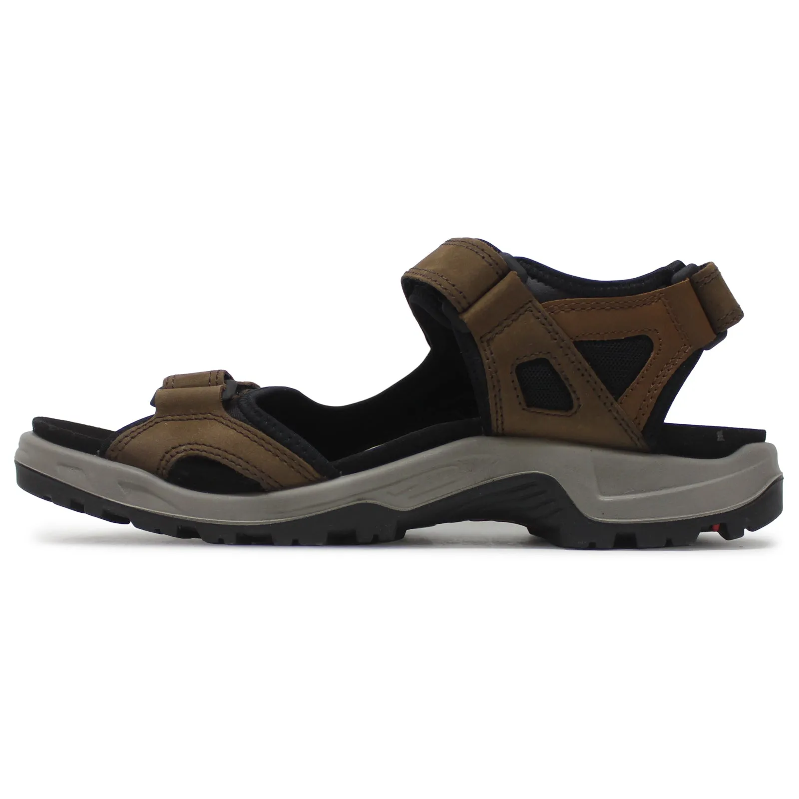 Ecco Offroad Sandales décontractées pour hommes en cuir nubuck huilé chaussures Ecco
