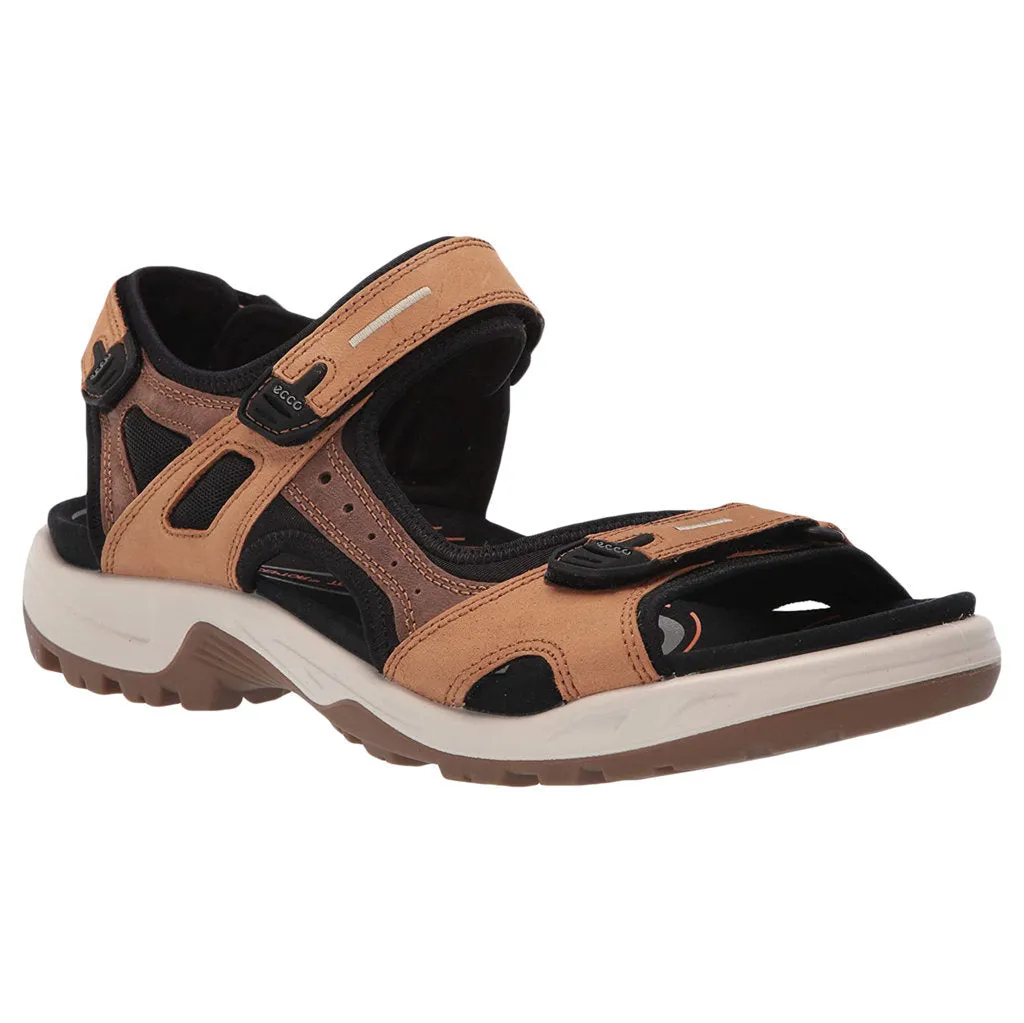 Ecco Offroad Sandales décontractées pour hommes en cuir nubuck huilé chaussures Ecco