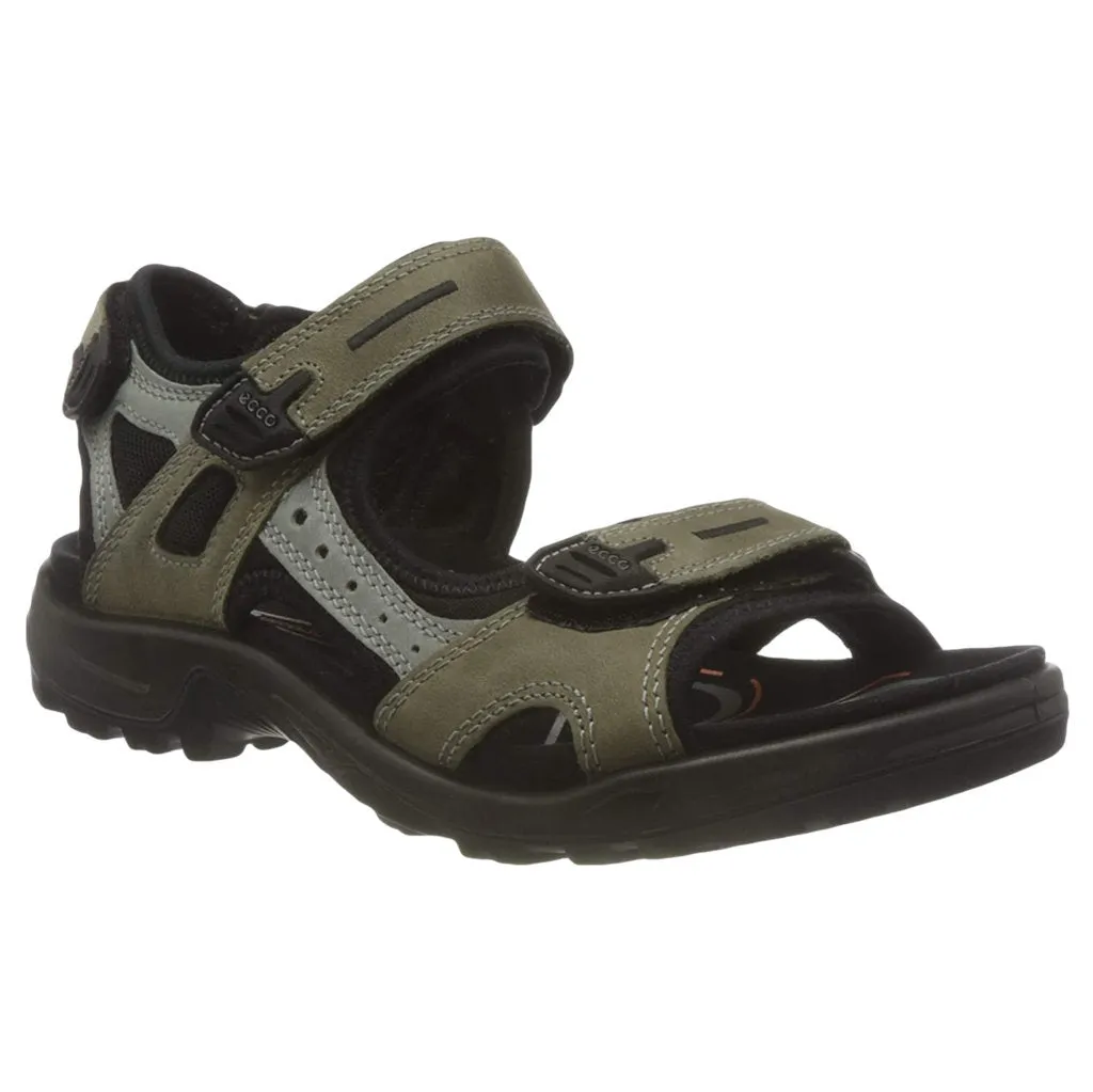 Ecco Offroad Sandales décontractées pour hommes en cuir nubuck huilé chaussures Ecco