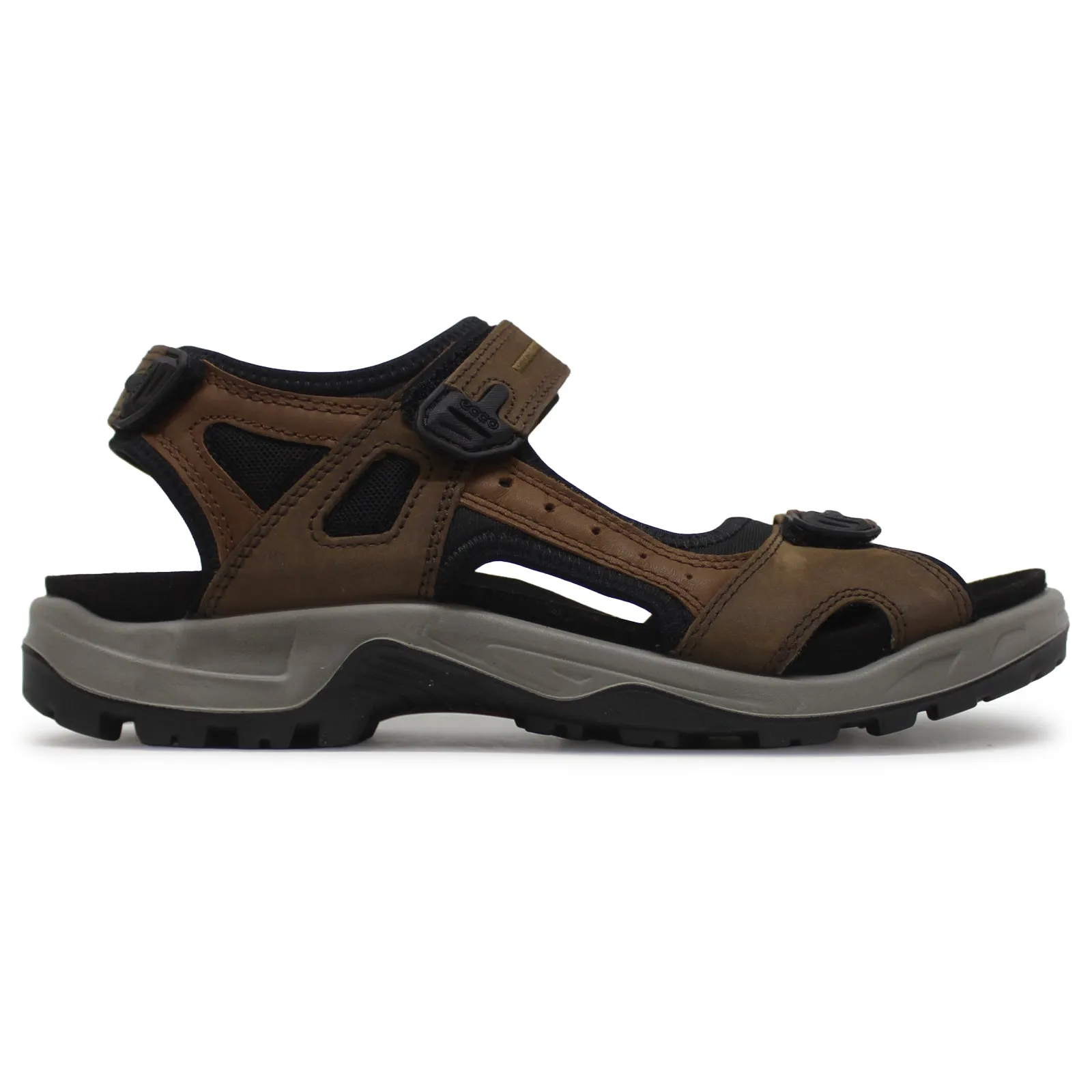 Ecco Offroad Sandales décontractées pour hommes en cuir nubuck huilé chaussures Ecco