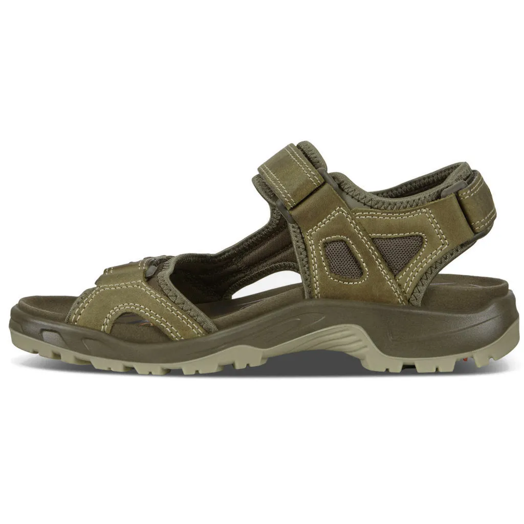 Ecco Offroad Sandales décontractées pour hommes en cuir nubuck huilé chaussures Ecco