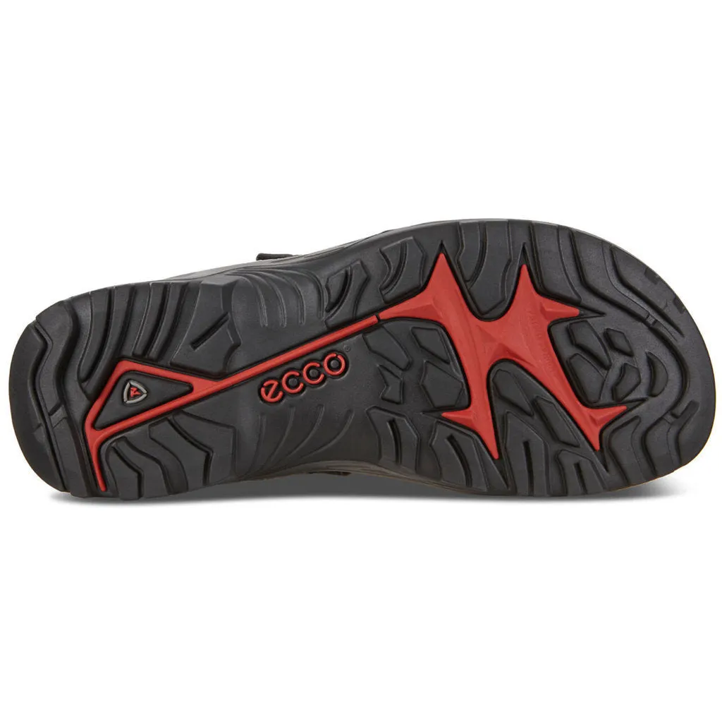 Ecco Offroad Sandales décontractées pour hommes en cuir nubuck huilé chaussures Ecco