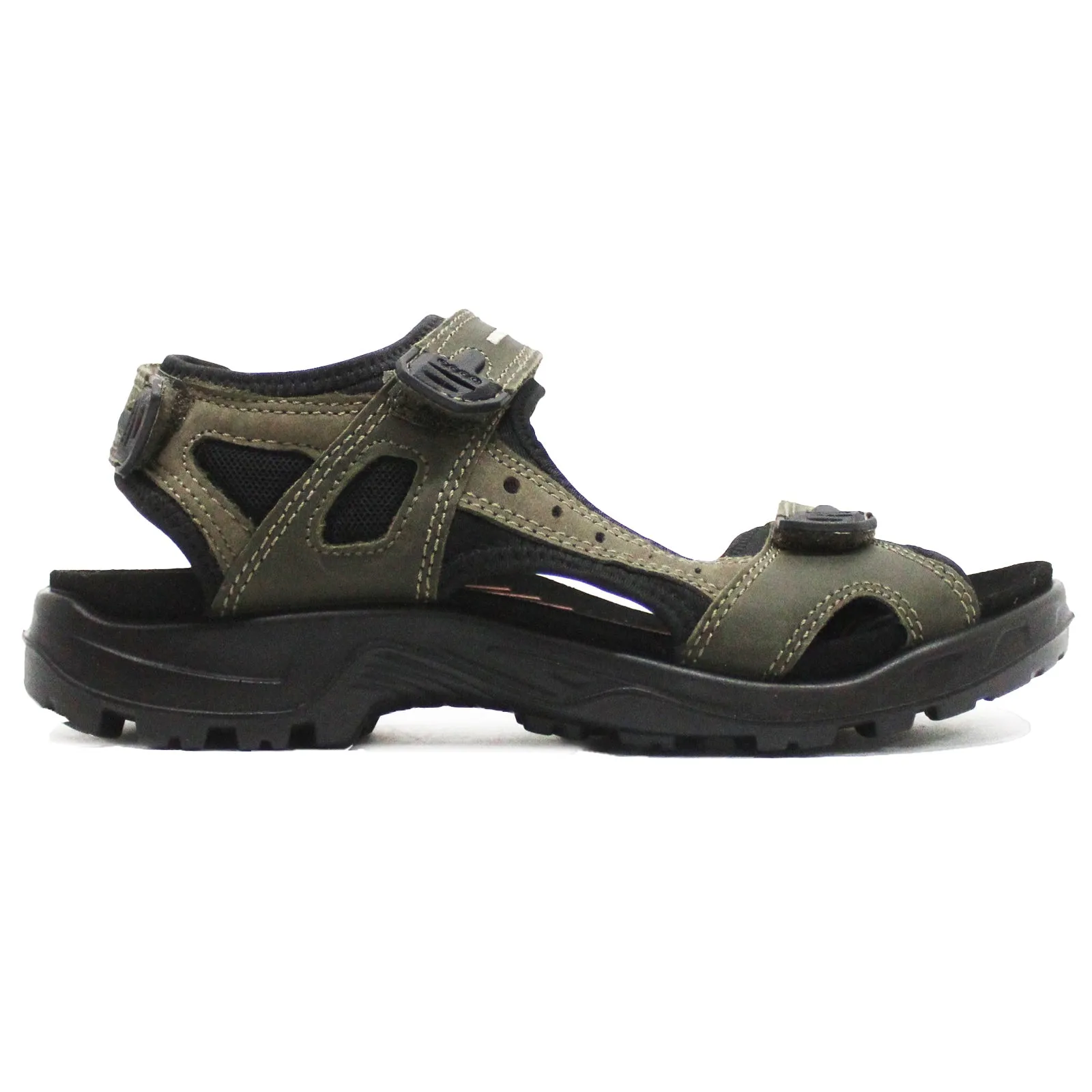 Ecco Offroad Sandales décontractées pour hommes en cuir nubuck huilé chaussures Ecco