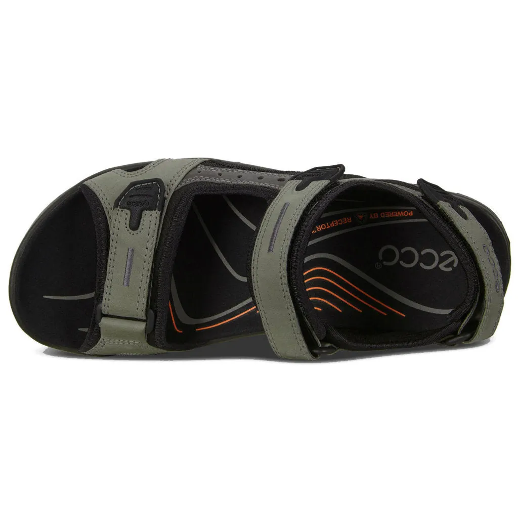 Ecco Offroad Sandales décontractées pour hommes en cuir nubuck huilé chaussures Ecco