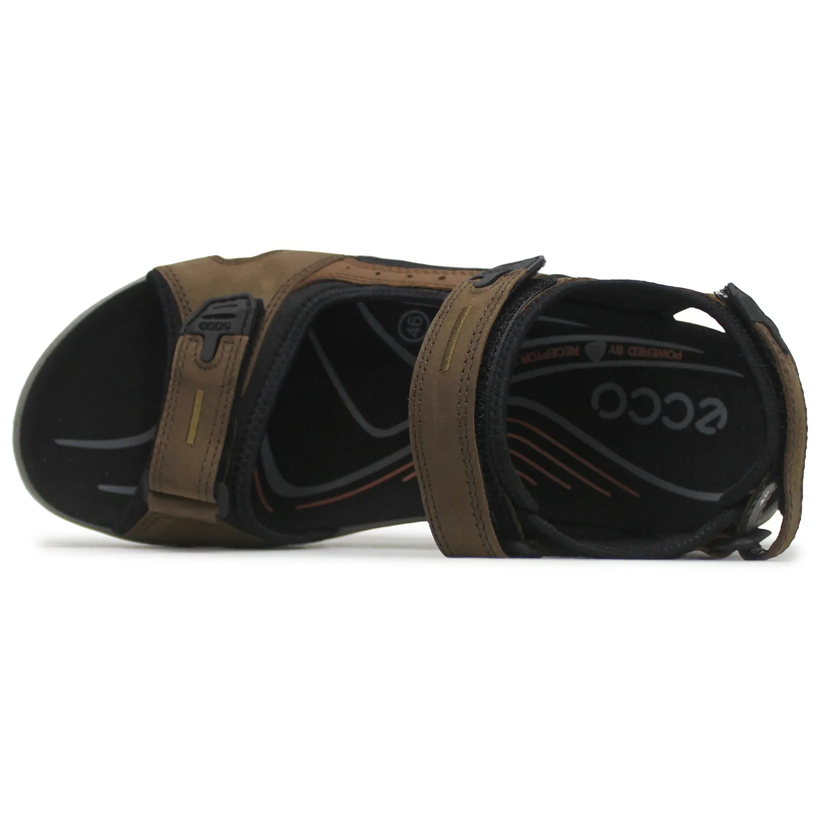 Ecco Offroad Sandales décontractées pour hommes en cuir nubuck huilé chaussures Ecco
