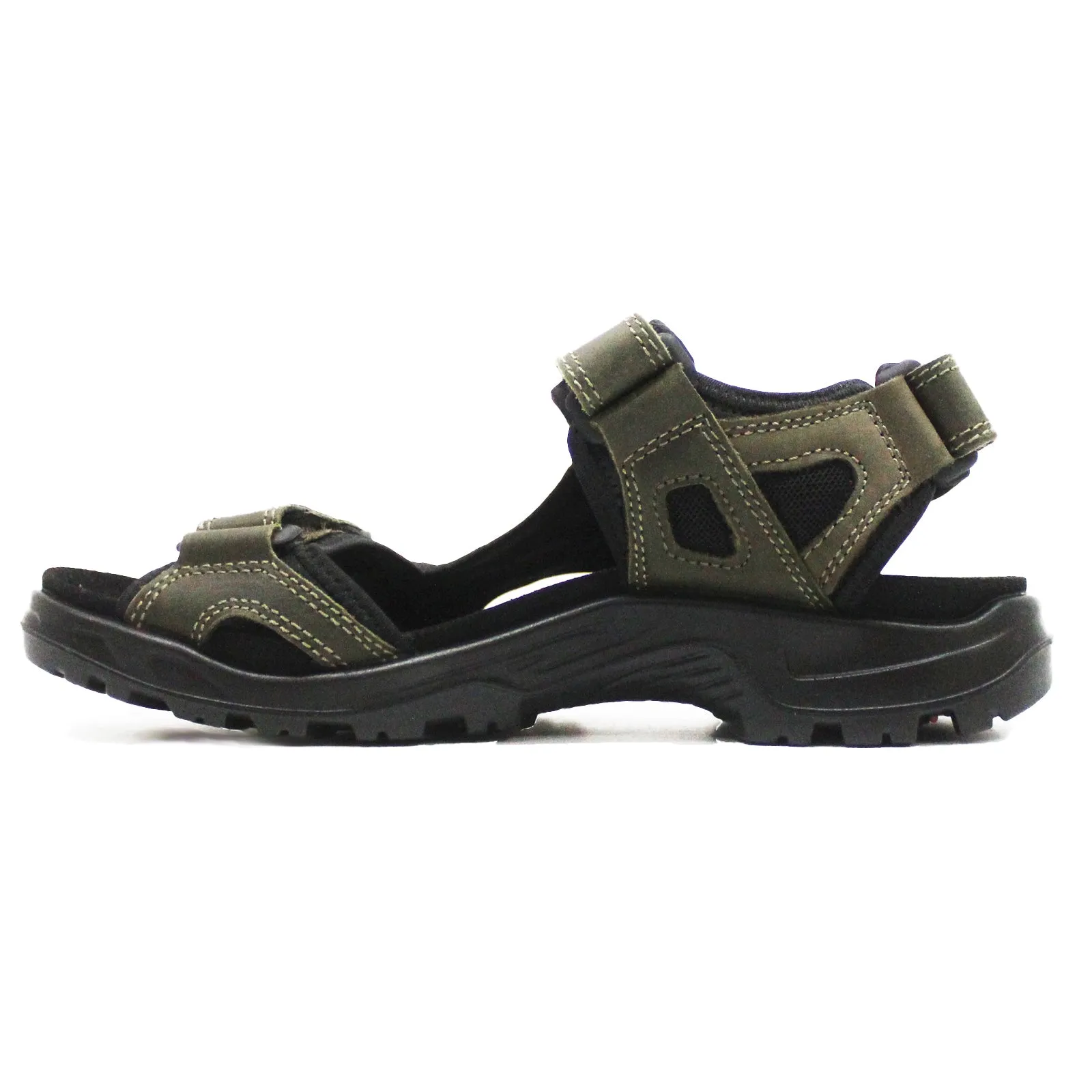 Ecco Offroad Sandales décontractées pour hommes en cuir nubuck huilé chaussures Ecco
