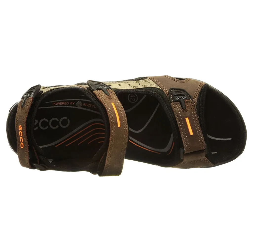 Ecco Offroad Sandales décontractées pour hommes en cuir nubuck huilé chaussures Ecco