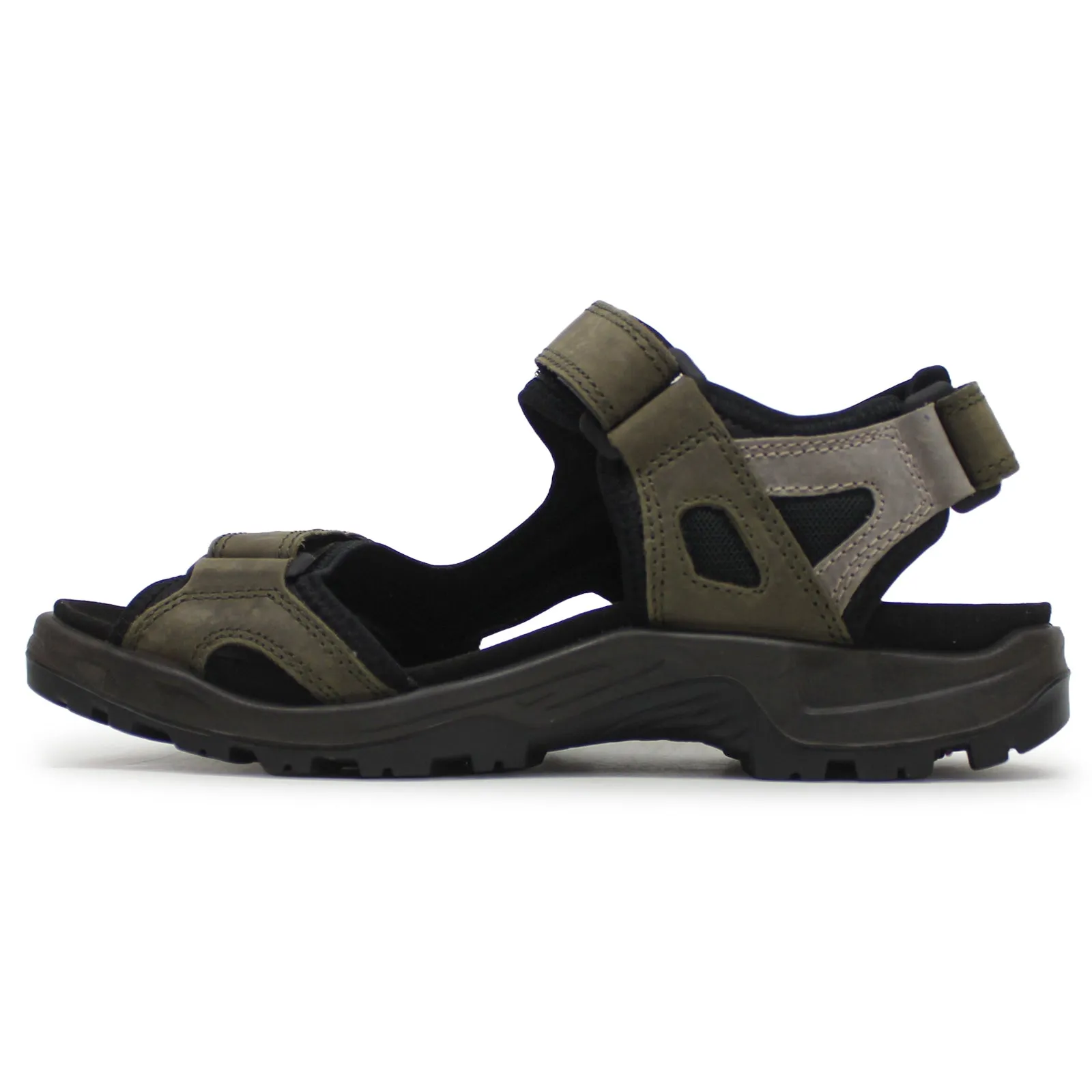 Ecco Offroad Sandales décontractées pour hommes en cuir nubuck huilé chaussures Ecco