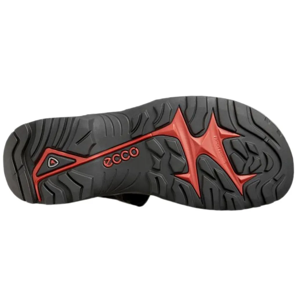 Ecco Offroad Sandales décontractées pour hommes en cuir nubuck huilé chaussures Ecco